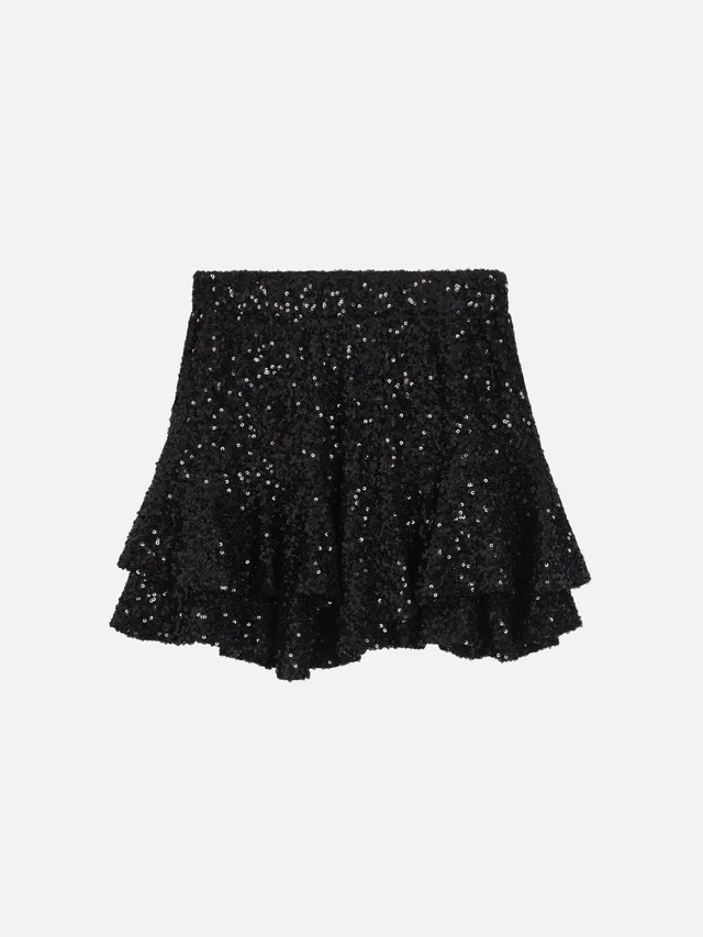 mc2-saint-barth-eivissa-jr-minigonna-in-paillettes-nera image 1