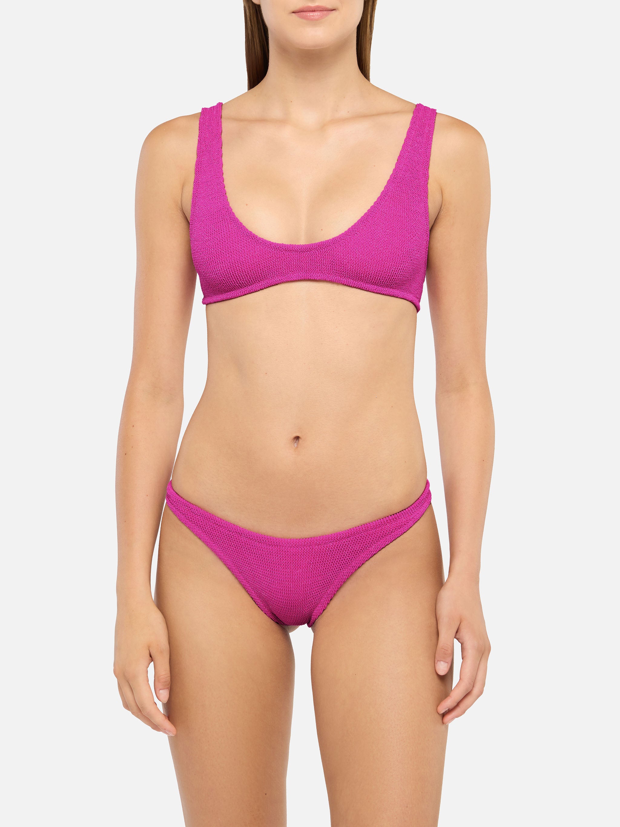 mc2-saint-barth-bikini-a-bralette-donna-pamy-naomi-in-crinkle-lurex-fucsia image 2