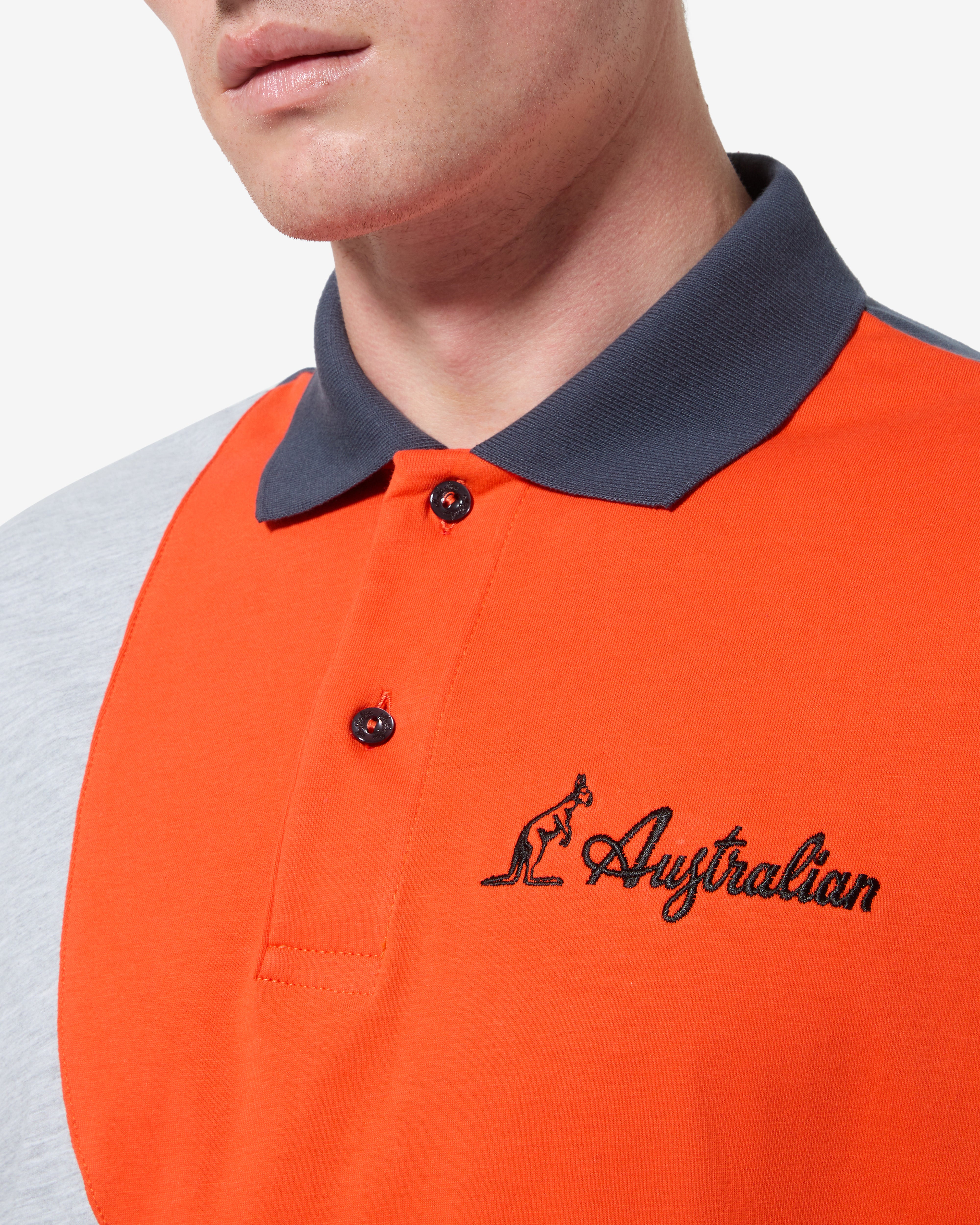 australian-anti-gravity-polo-shirt-polo-cotone-grigio-titanio image 4