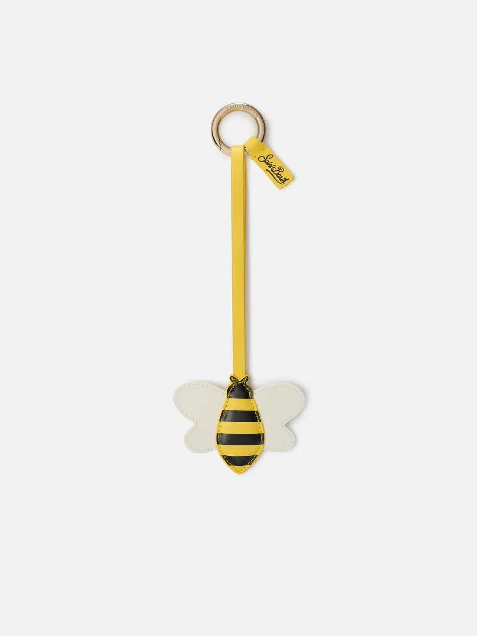 bag-charm-ape-mc2-saint-barth-in-pelle-liscia-con-targhetta-logo-e-anello-metall image 1