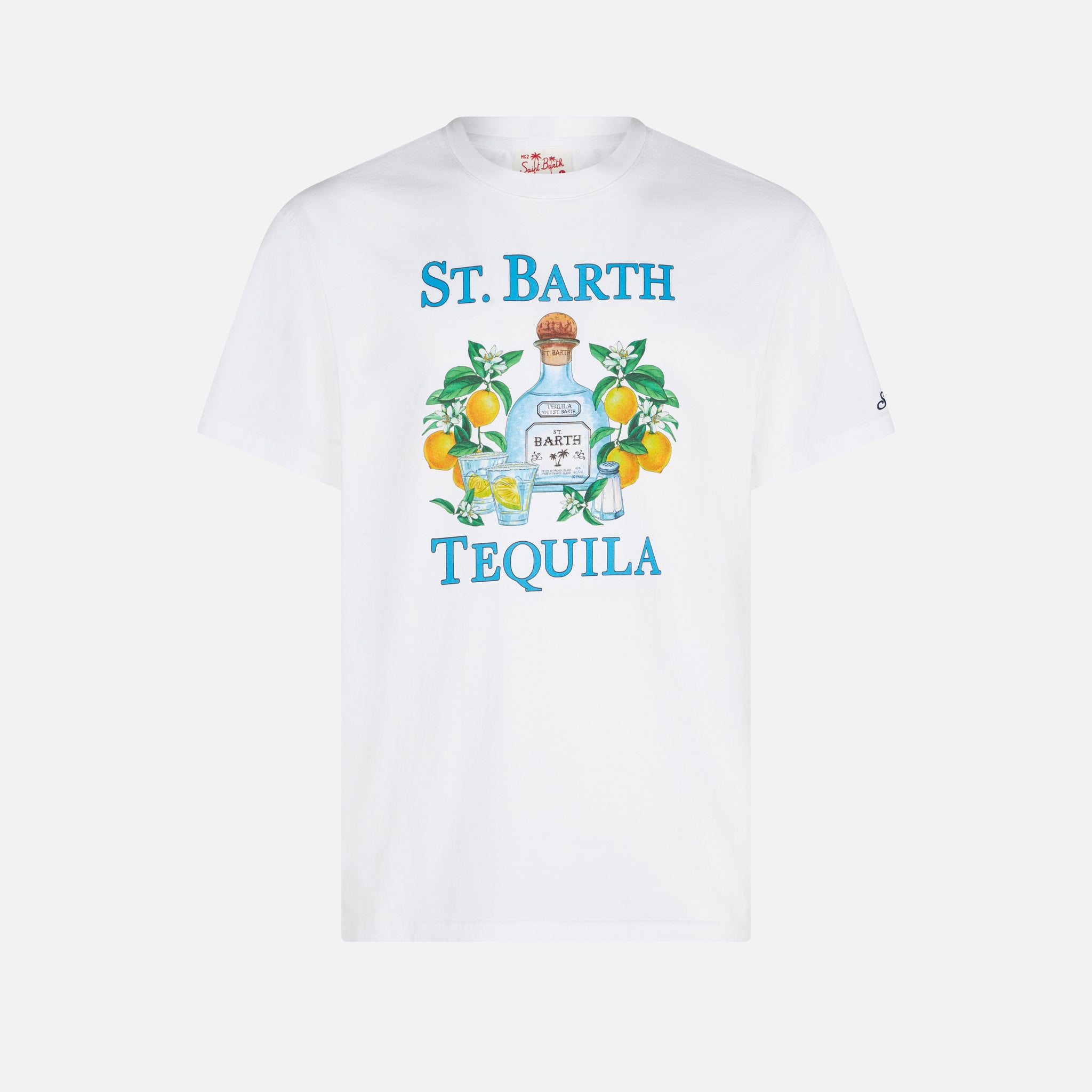 mc2-saint-barth-st-barth-tequila-t-shirt-uomo-cotone-bianca image 1
