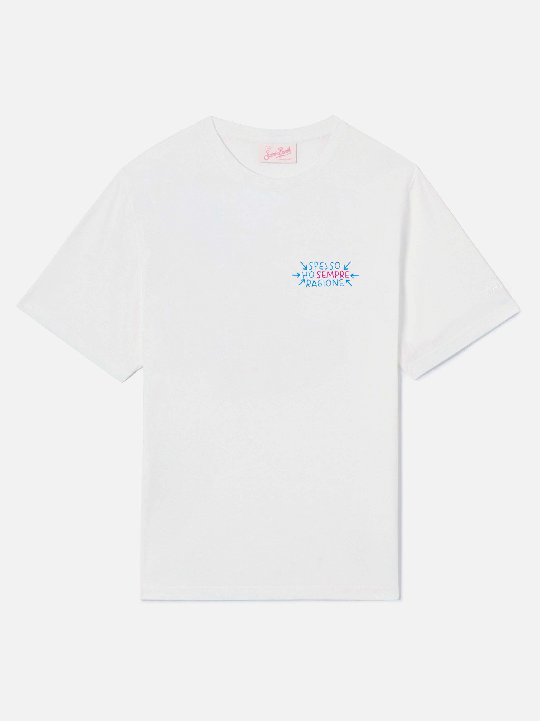 mc2-saint-barth-t-shirt-emilie-donna-bianca-special-edition-spesso-ho-sempre-rag image 4