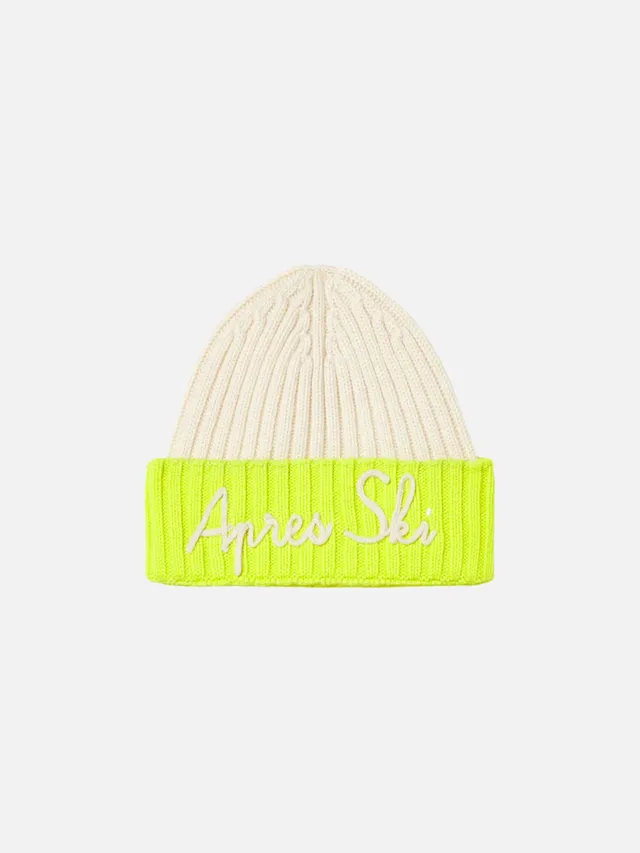 mc2-saint-barth-berretto-weng001-misto-cashmere-bianco-giallo-fluo-ricamo-apres- image 1