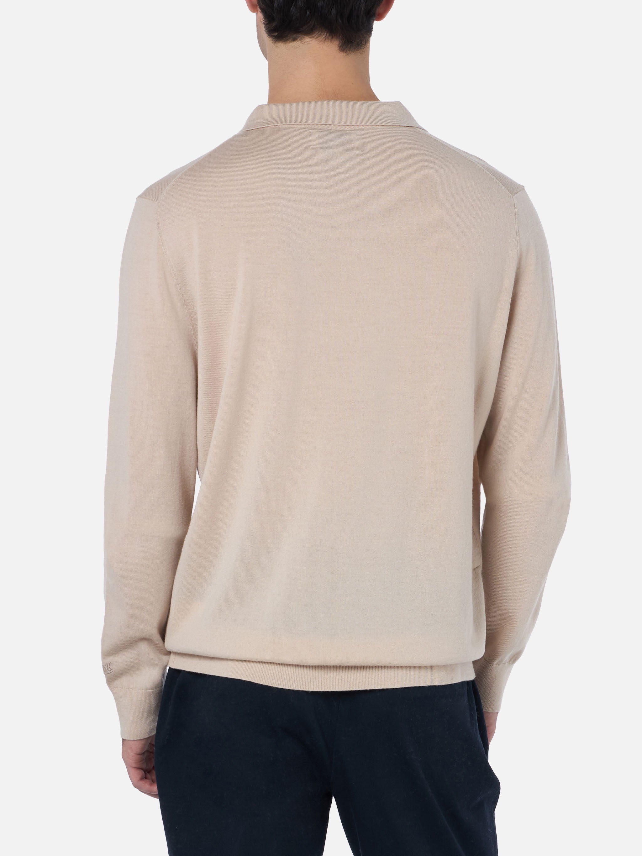 mc2-saint-barth-covent-polo-uomo-100-lana-merino-beige image 3