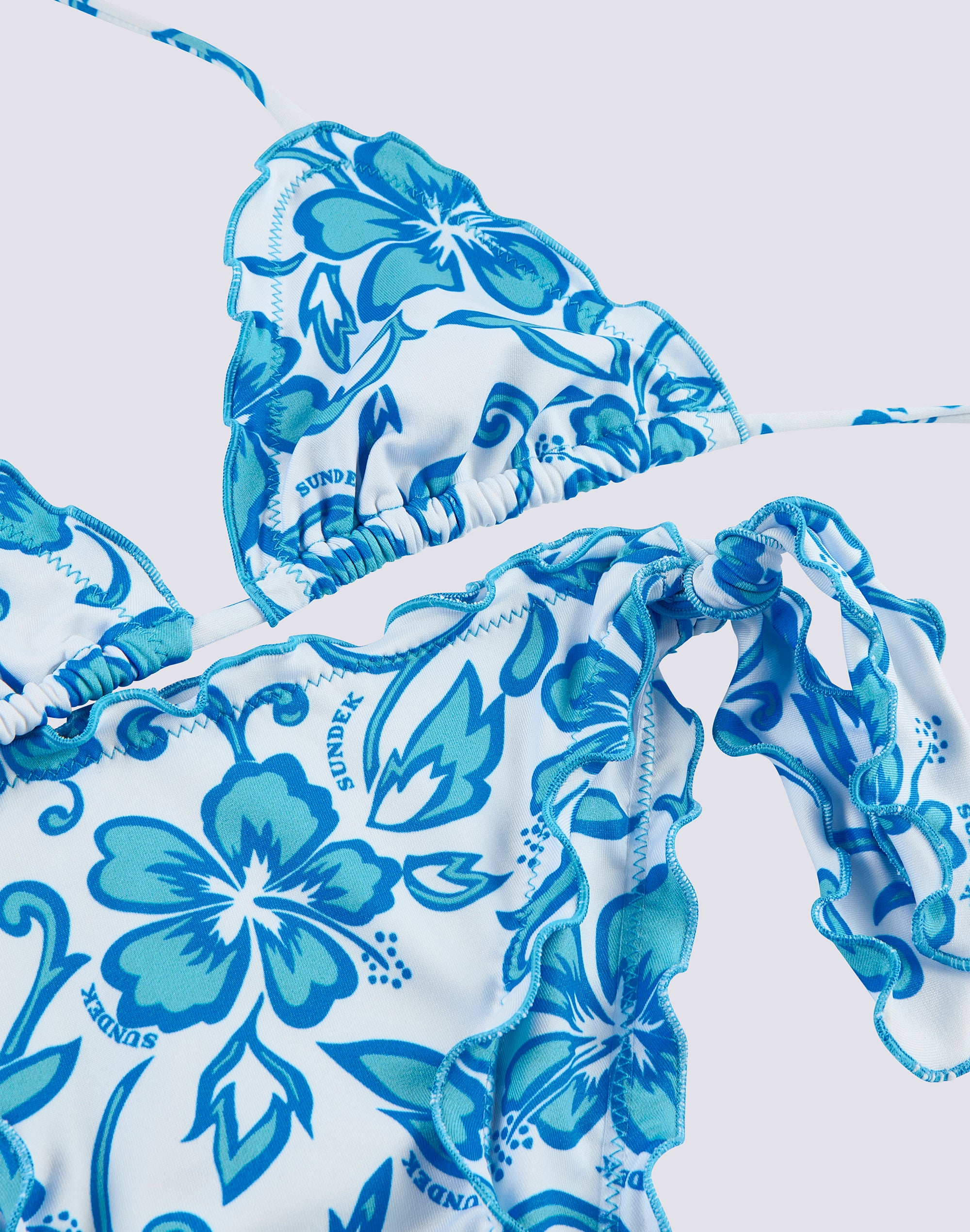sundek-hibiscus-sk23-bikini-bambina-con-stampa-floreale image 2
