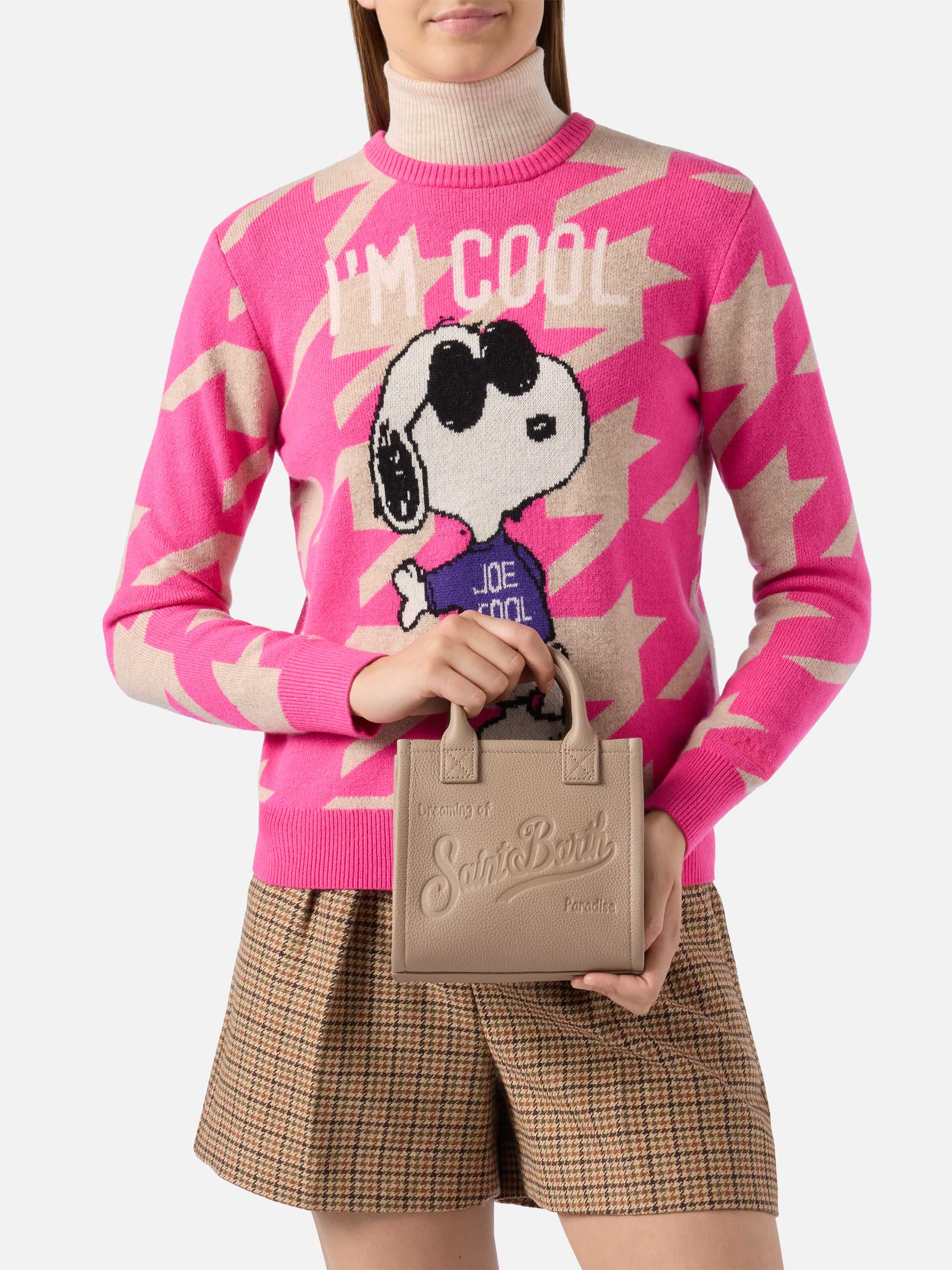 mc2-saint-barth-vanity-bag-mini-borsa-a-spalla-in-pelle-martellata-nocciola image 2