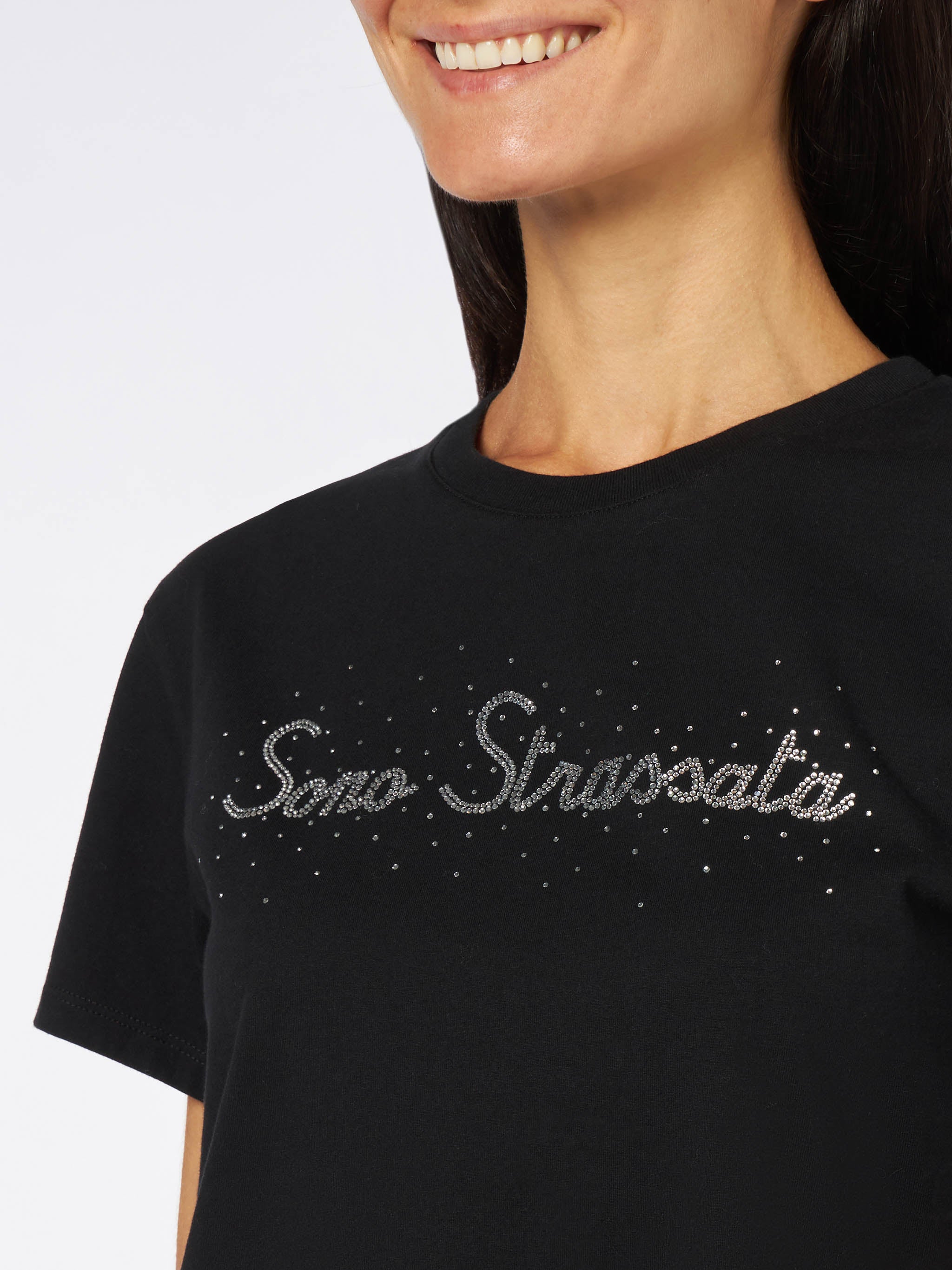 mc2-saint-barth-t-shirt-emilie-in-cotone-nero-con-stampa-strass image 1