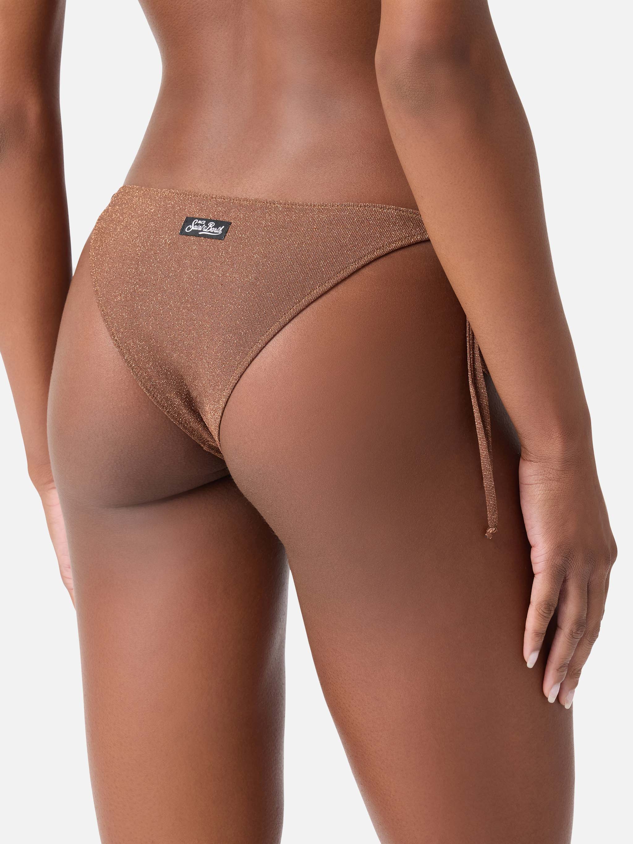mc2-saint-barth-marielle-slip-mare-donna-in-lurex-marrone image 2