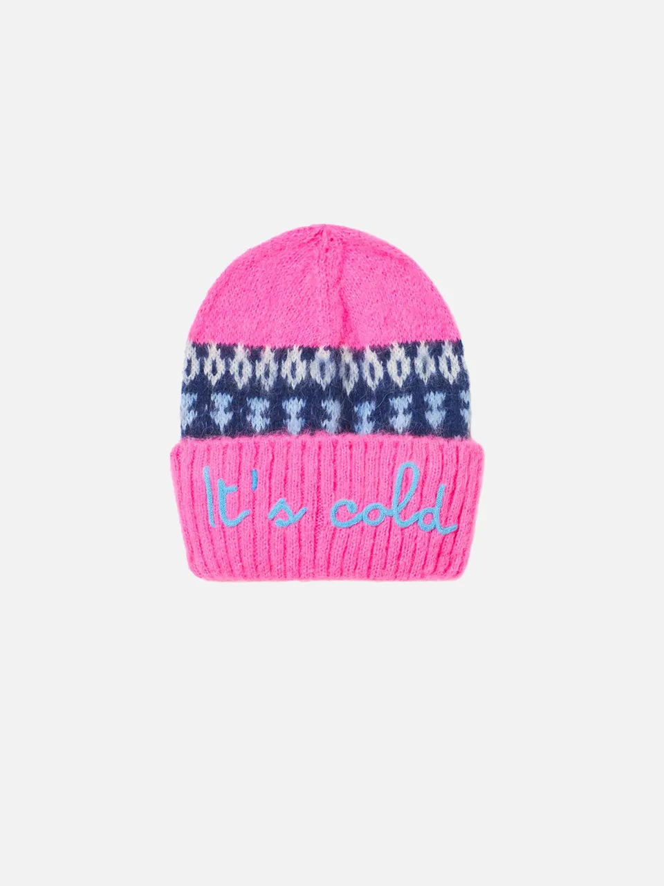 mc2-saint-barth-berretto-da-bambina-con-stampa-jacquard-nordica image 1