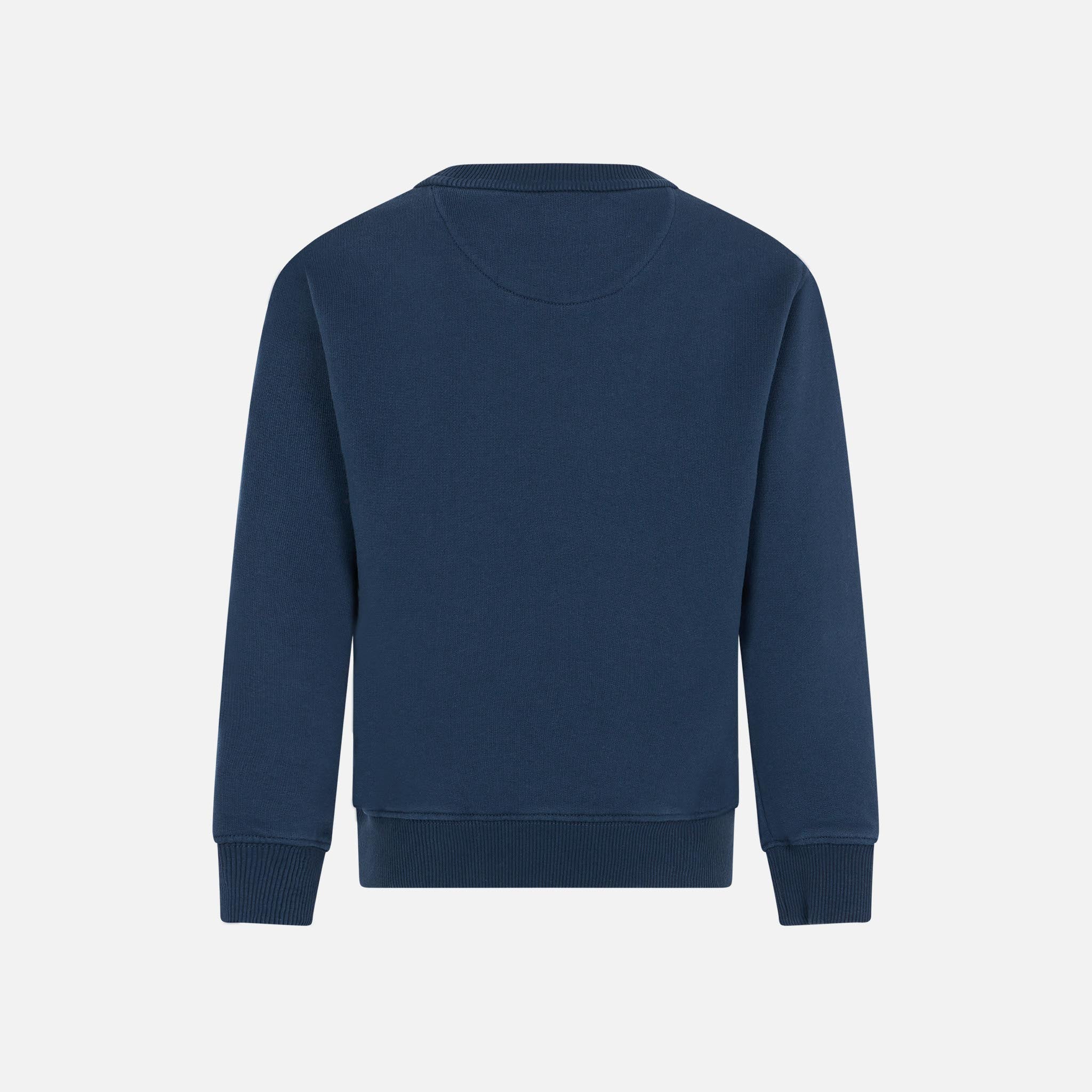 mc2-saint-barth-felpa-bambino-in-cotone-blu-con-patch-st-barth-gialla image 3
