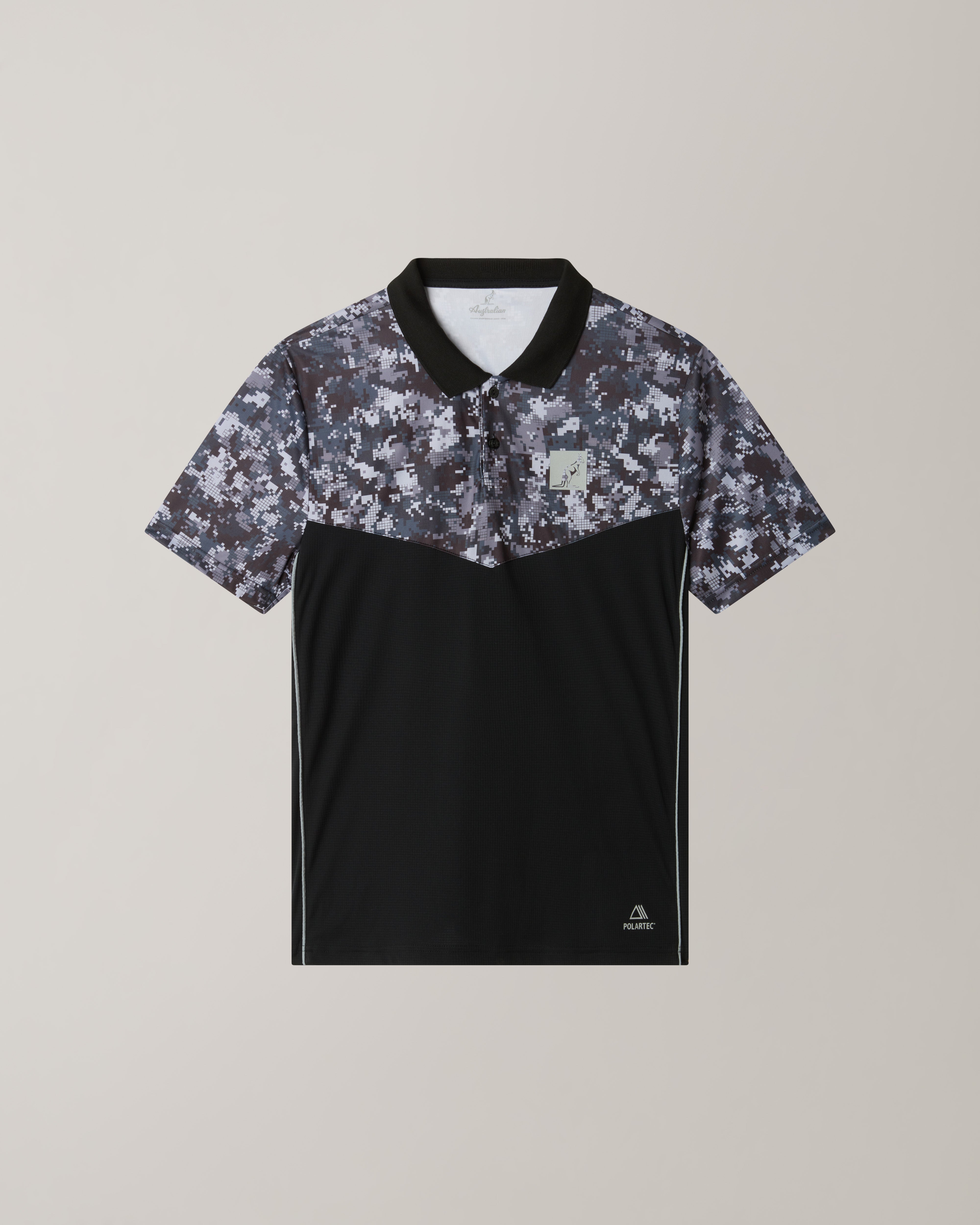 australian-digital-polo-shirt-polartec-power-dry-polo-tennis-tecnica-nera-made-i image 6