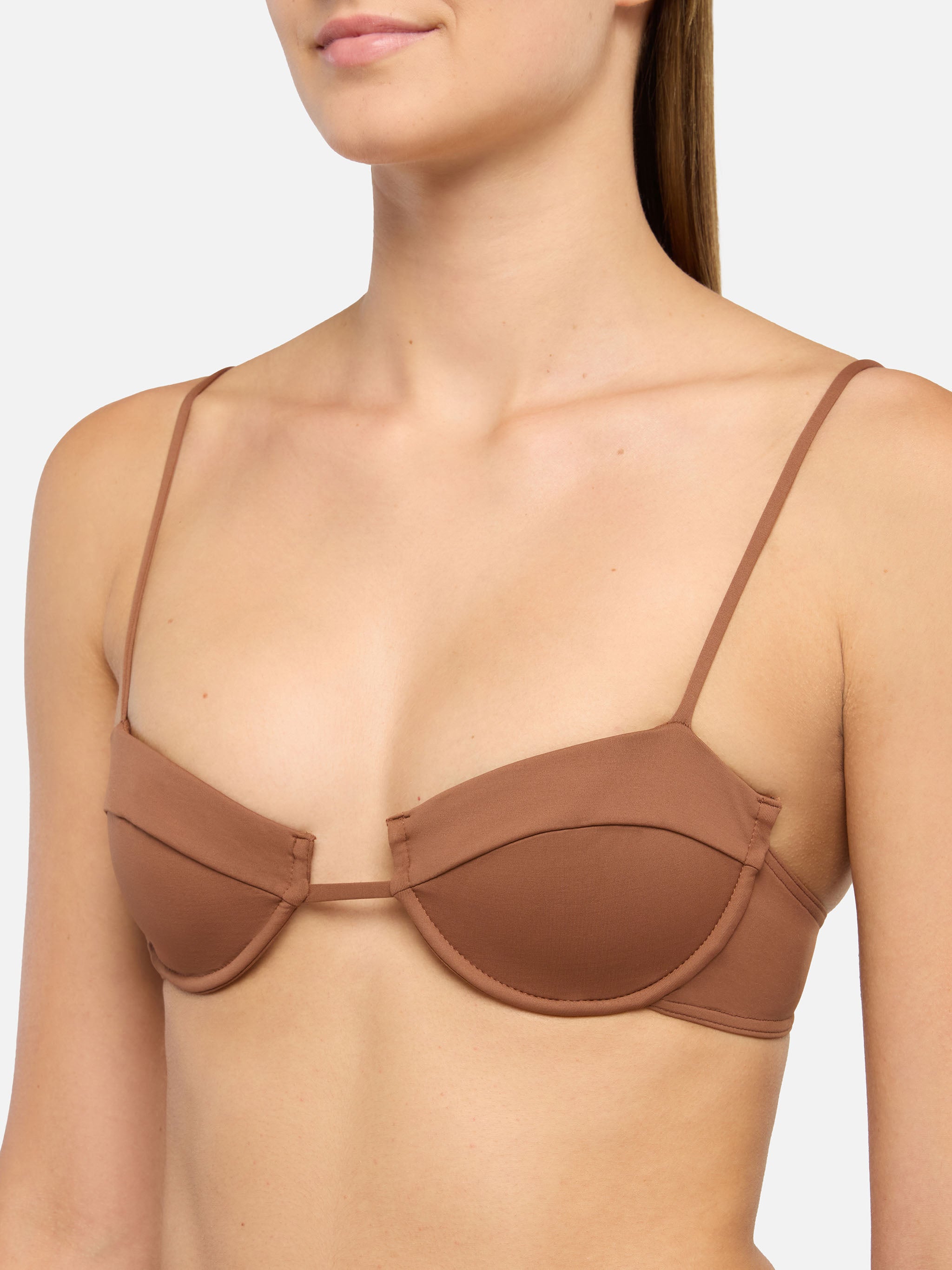mc2-saint-barth-salina-top-bralette-donna-con-ferretto-marrone image 2
