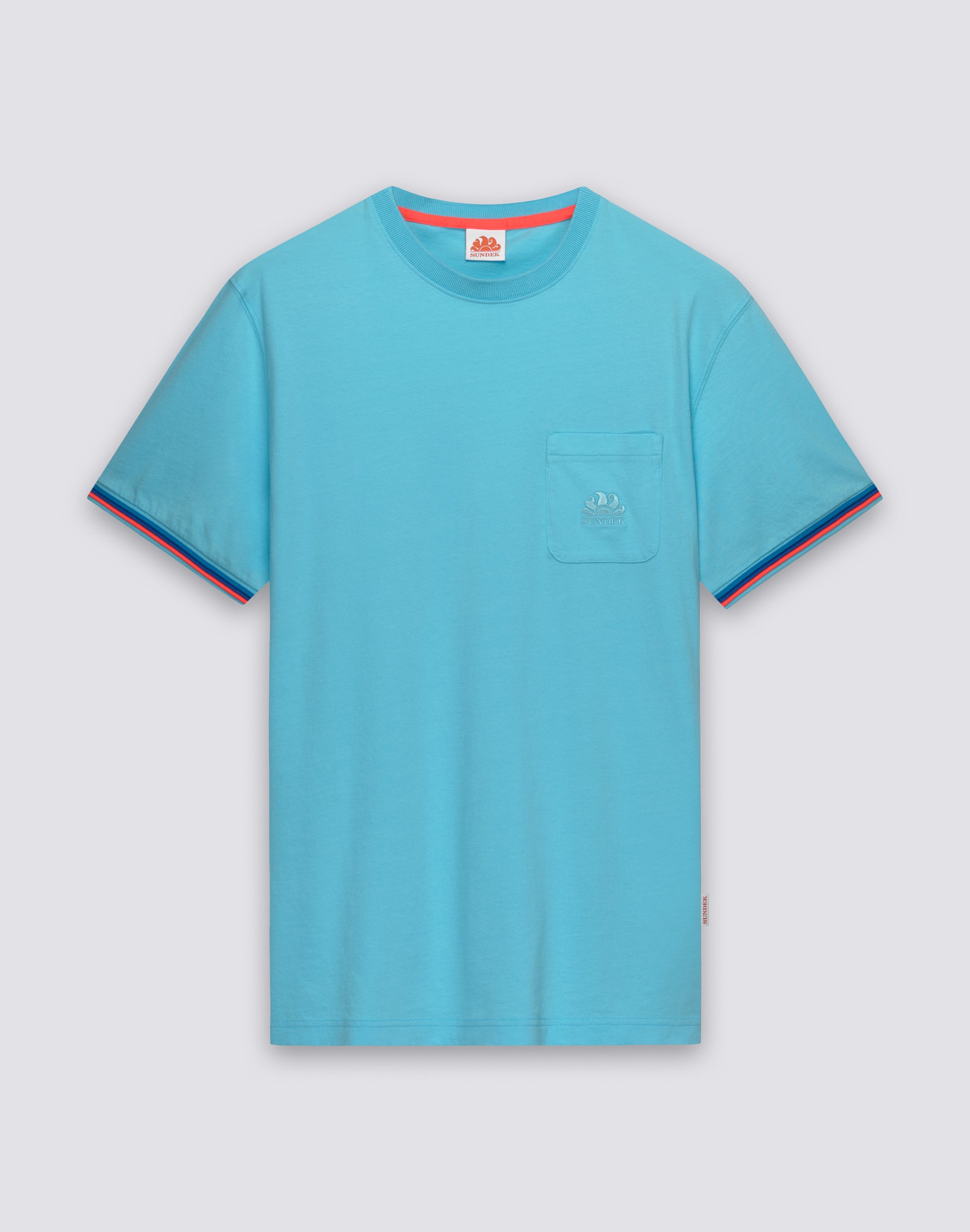sundek-finn-m775tej7800-t-shirt-uomo-girocollo-tinta-unita-con-taschino image 1