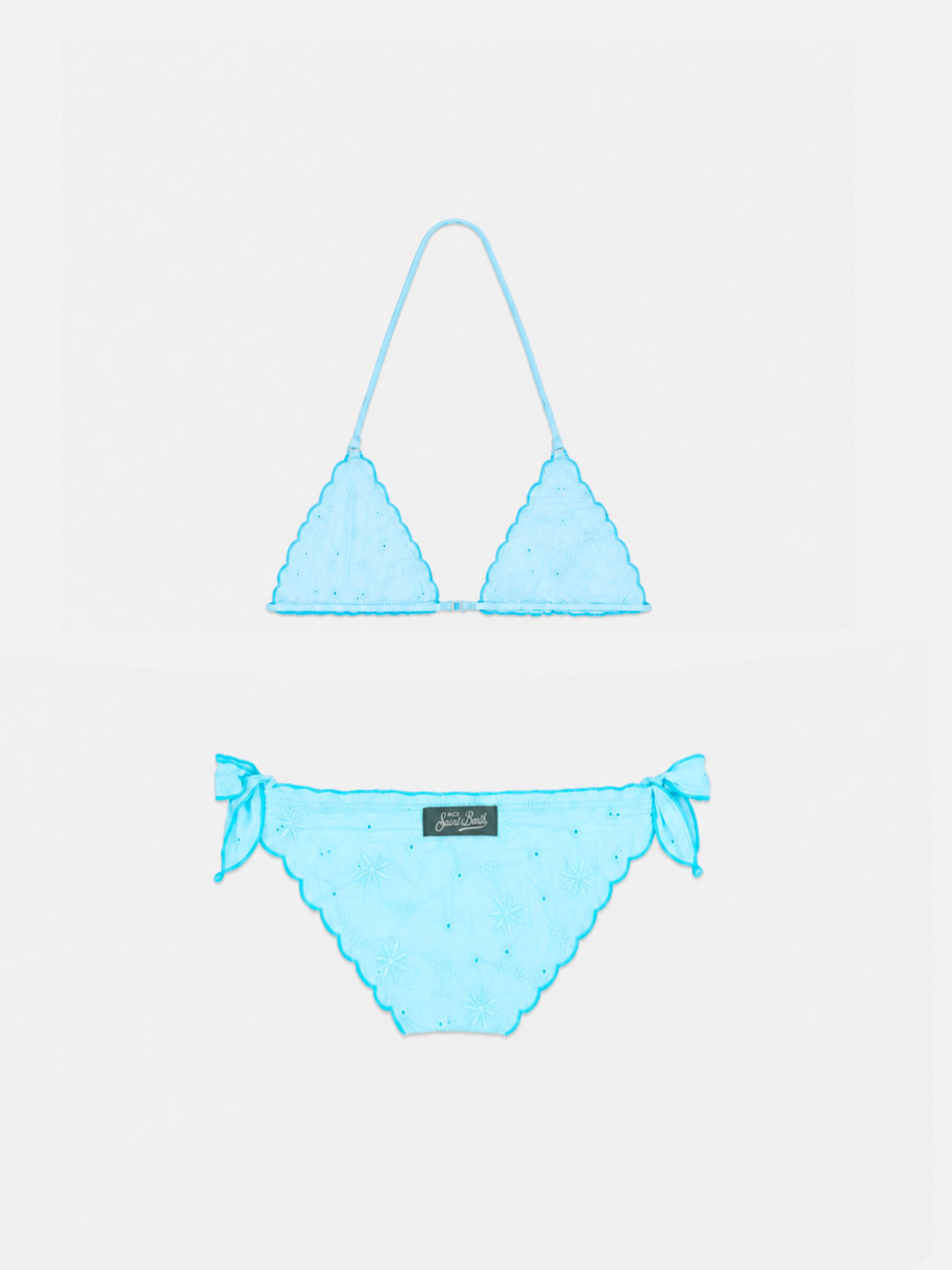 mc2-saint-barth-bikini-cris-bambina-triangolo-verde-acqua-sangallo image 2