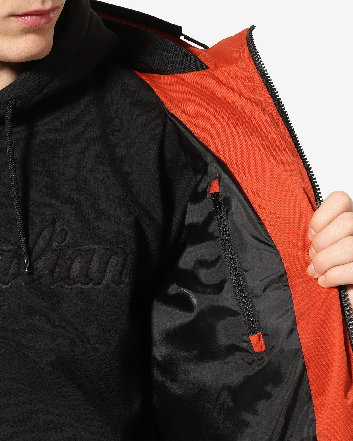 australian-jaquard-jacket-giubbotto-con-cappuccio-ruggine image 7