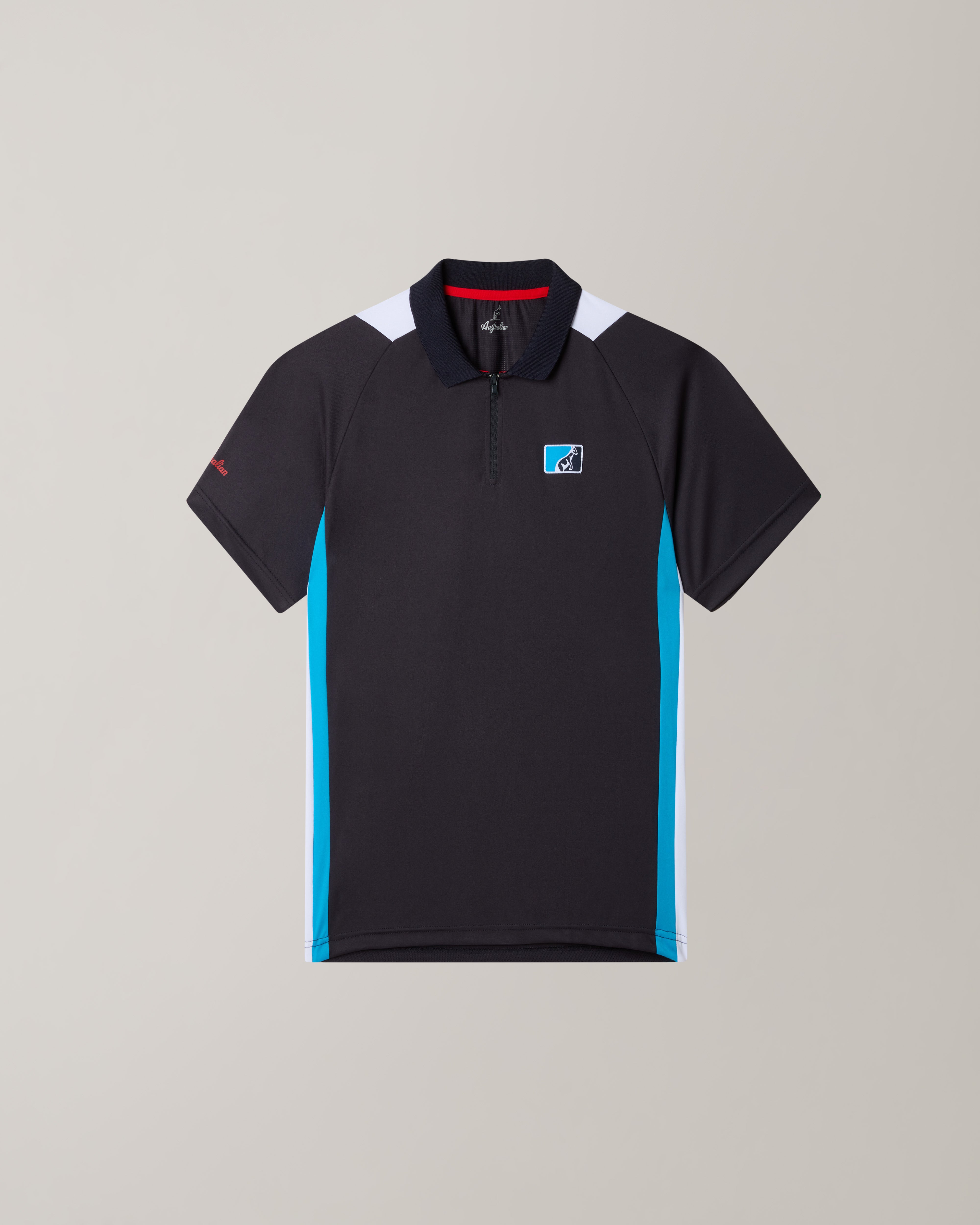 australian-league-polo-shirt-uomo-blu-navy-polo-tecnica-traspirante image 5