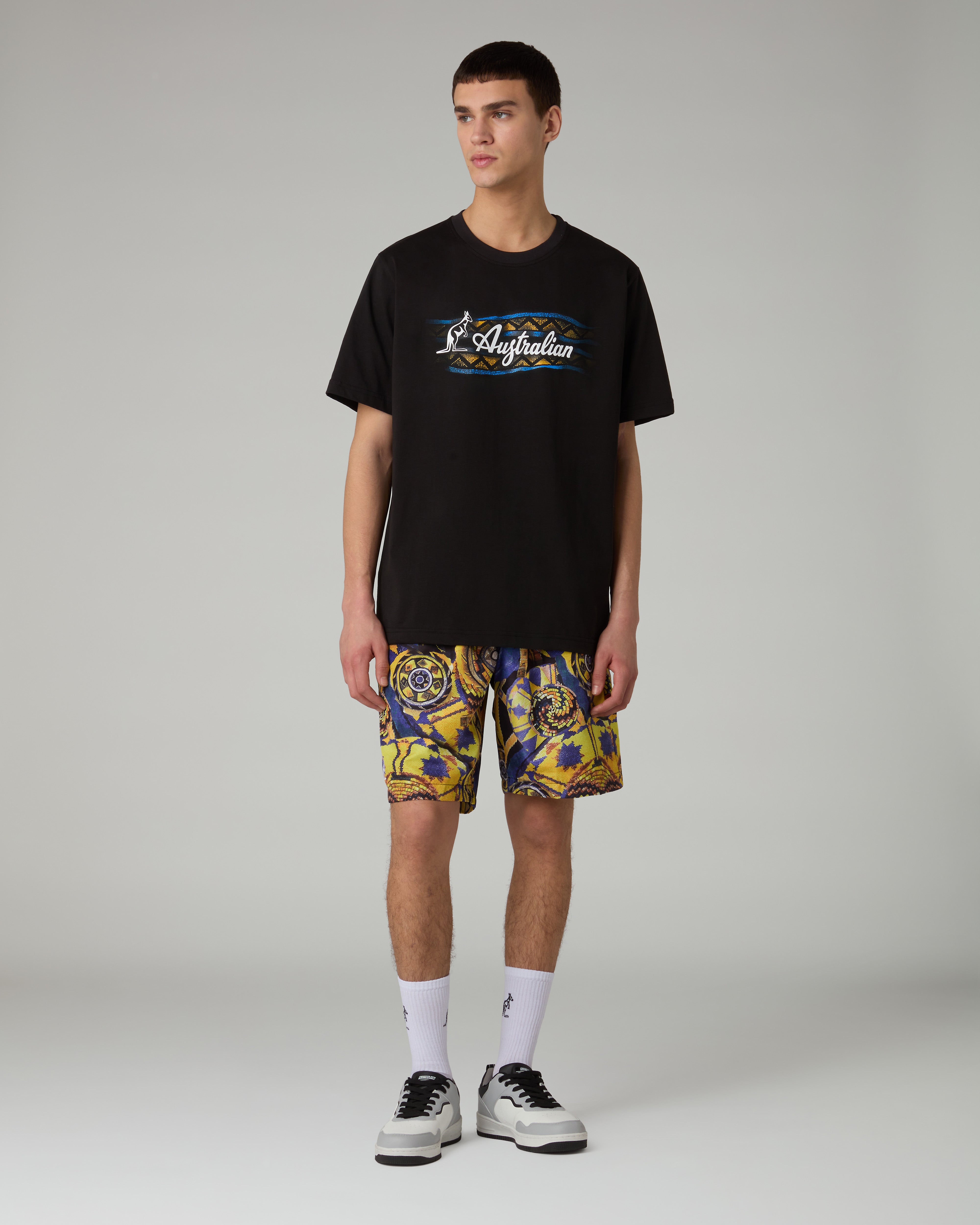 australian-mistero-t-shirt-heritage-nera-in-cotone-regular-fit image 2