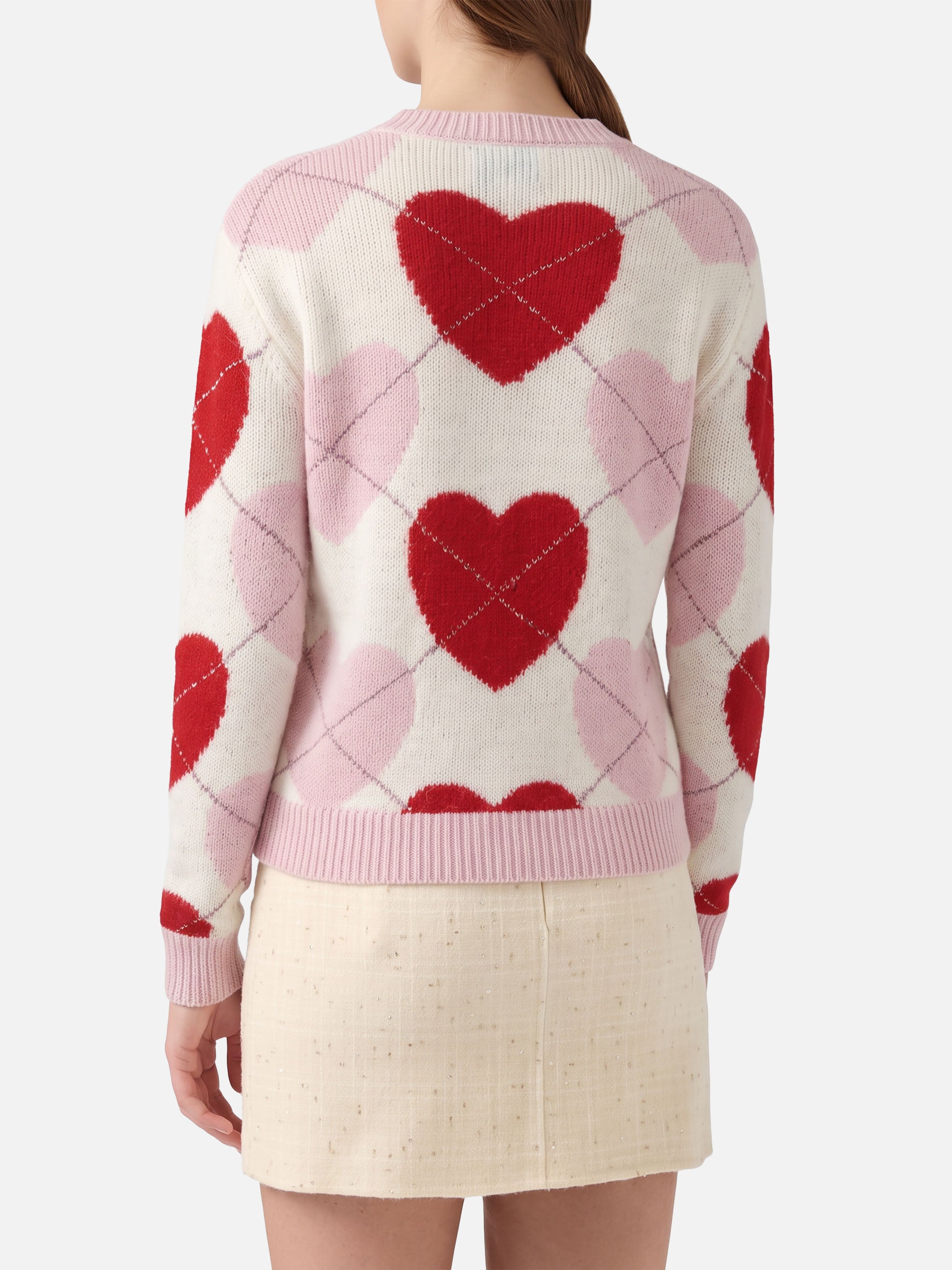 mc2-saint-barth-maglione-donna-new-queen-soft-rosa-jacquard-cuori image 3