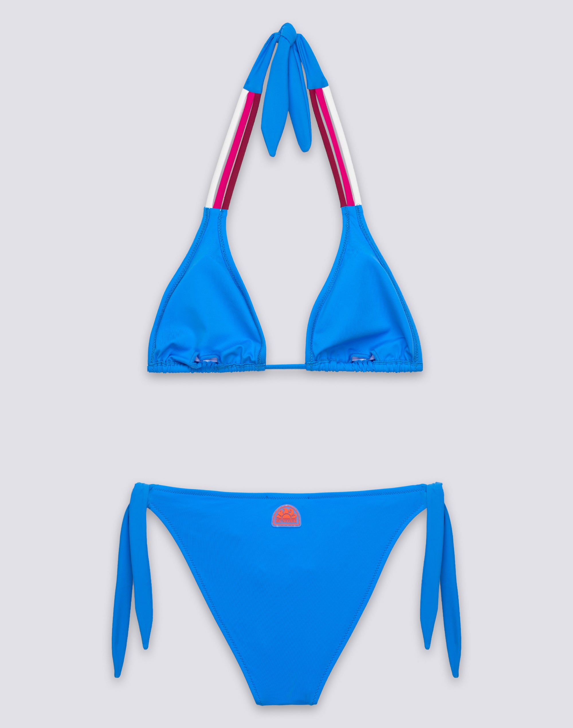sundek-american-bikini-donna-top-triangolo-imbottito-slip-regolabile-tricolore image 2