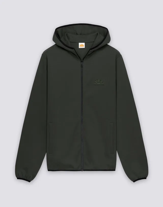sundek-m416jhil400-felpa-uomo-con-cappuccio-full-zip-in-cotone-interlock-ricicla image 1
