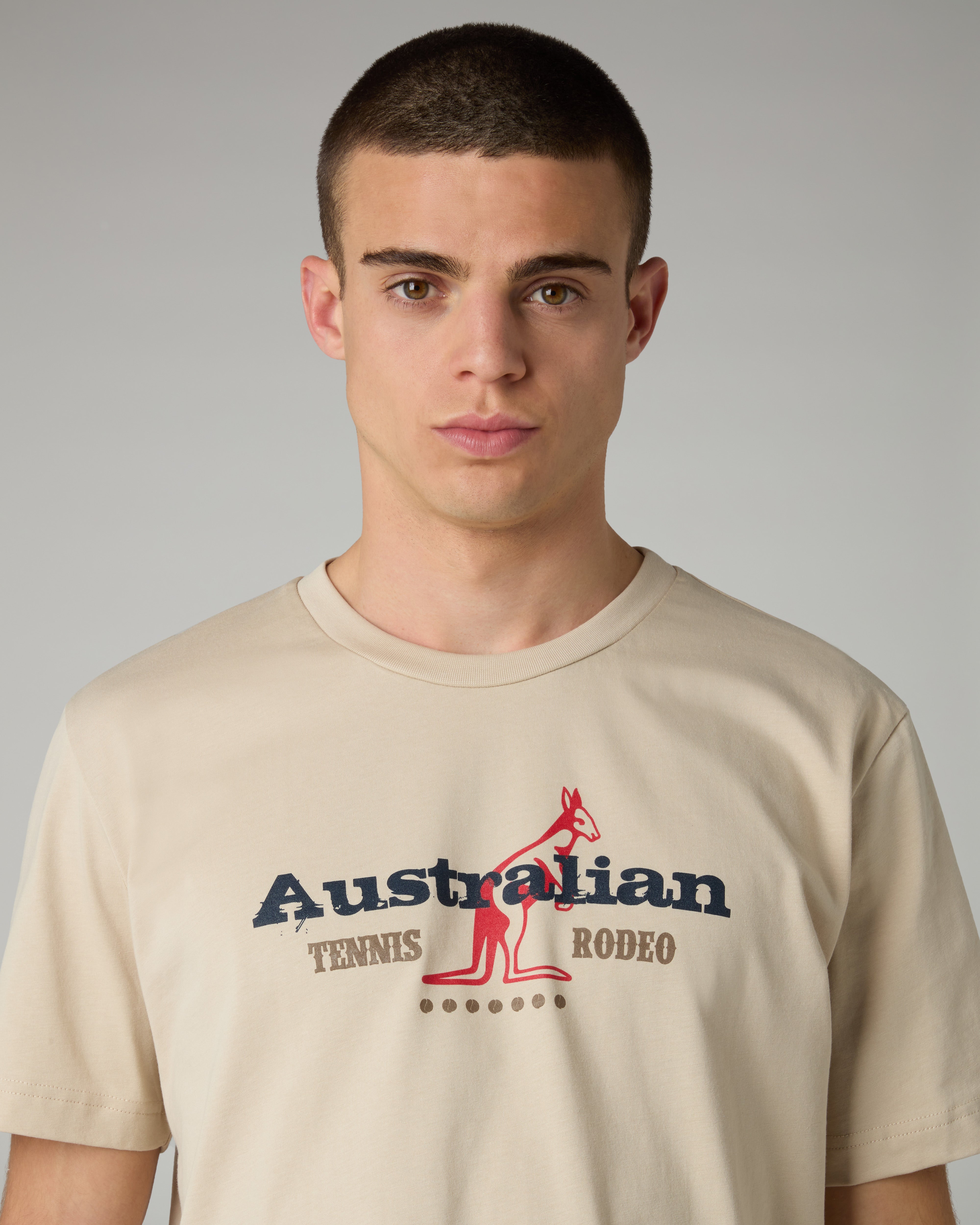 australian-rodeo-t-shirt-t-shirt-cotone-sabbia-regular-fit image 4