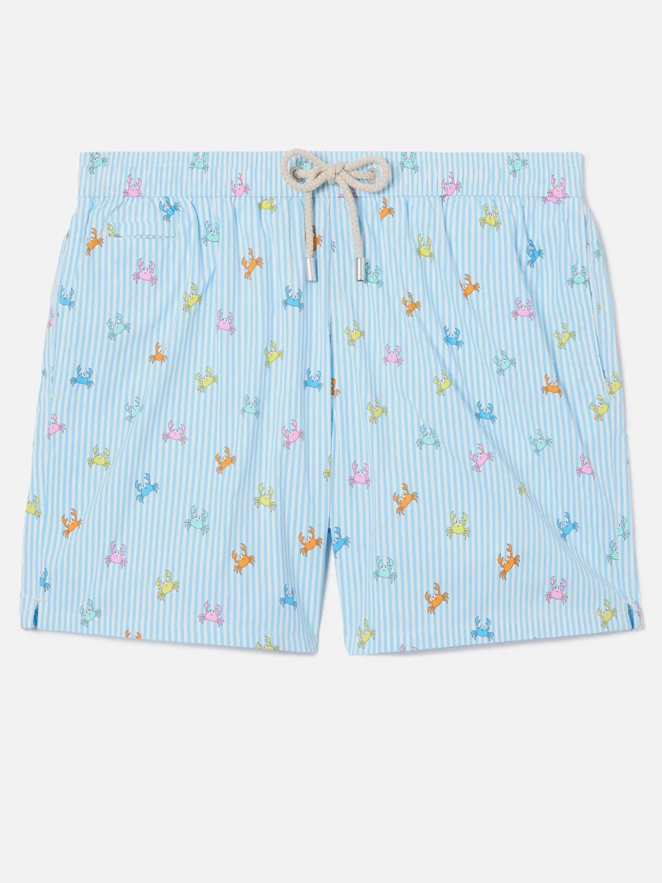 mc2-saint-barth-costume-mare-lighting-micro-azzurro-righe-granchi-uomo image 1