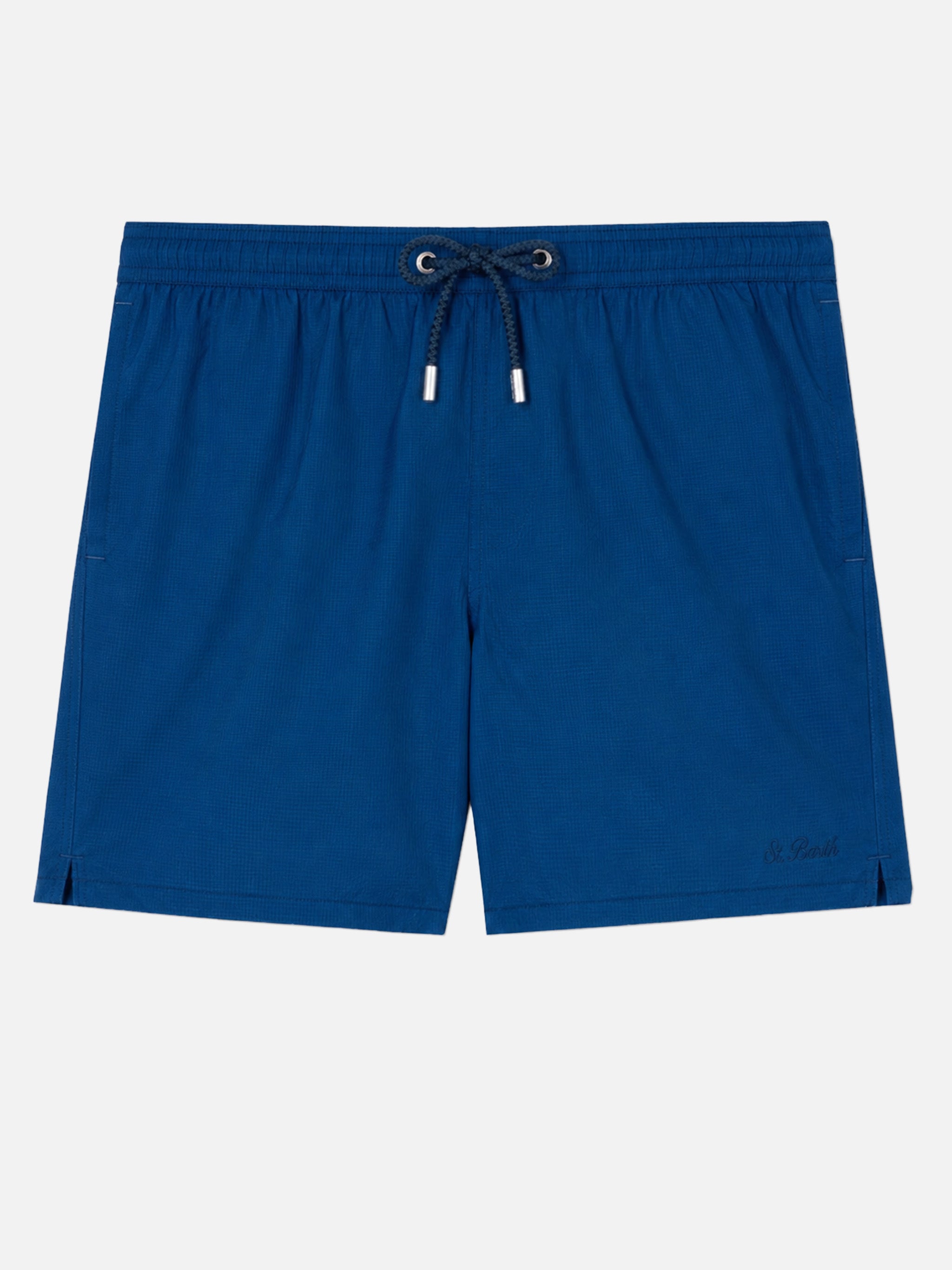 mc2-saint-barth-patmos-costume-mare-classico-leggero-seersucker-rigato-blu-navy image 1