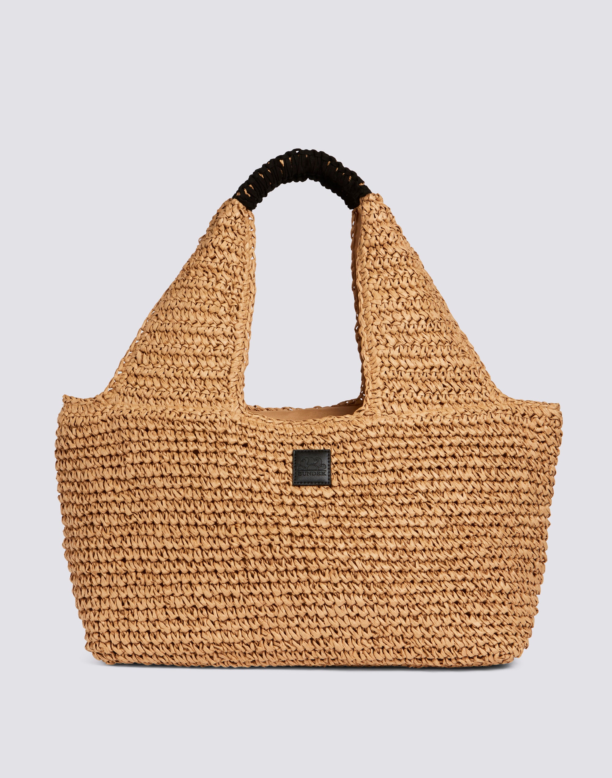 sundek-maxi-bag-in-paper-straw-intrecciata-con-zip image 1