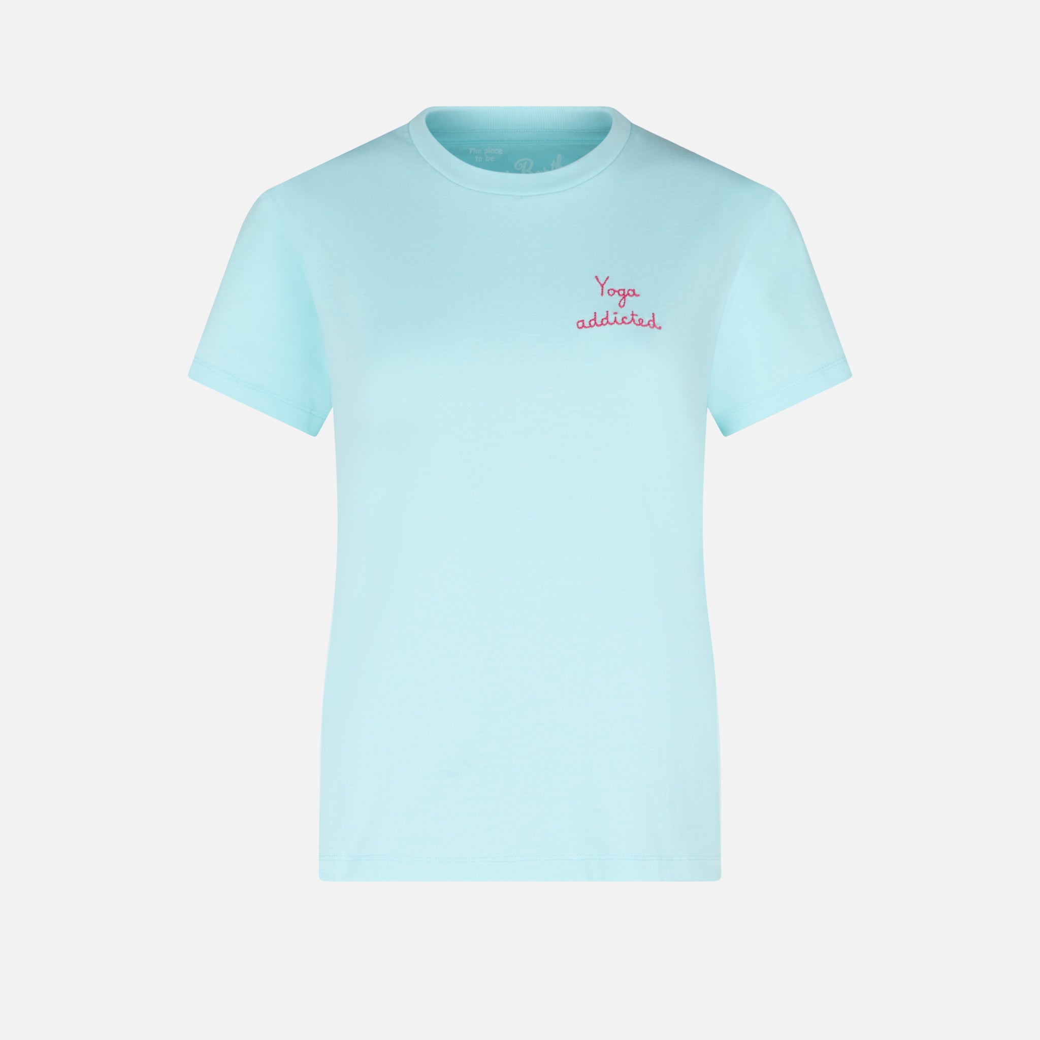 mc2-saint-barth-t-shirt-emilie-donna-in-cotone-verde-acqua-yoga-addicted image 5