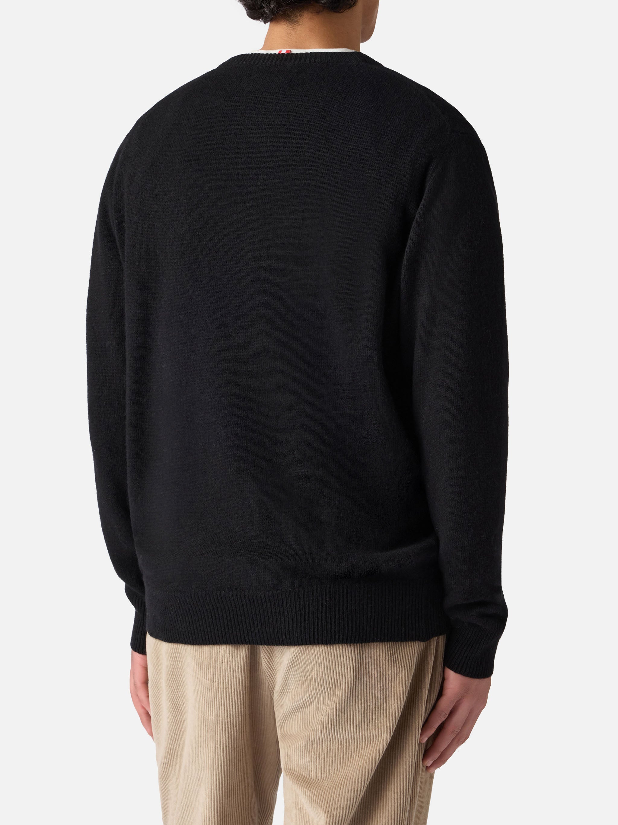 mc2-saint-barth-maglione-girocollo-heron-uomo-nero-con-ricamo-vip-club-cortina-s image 3