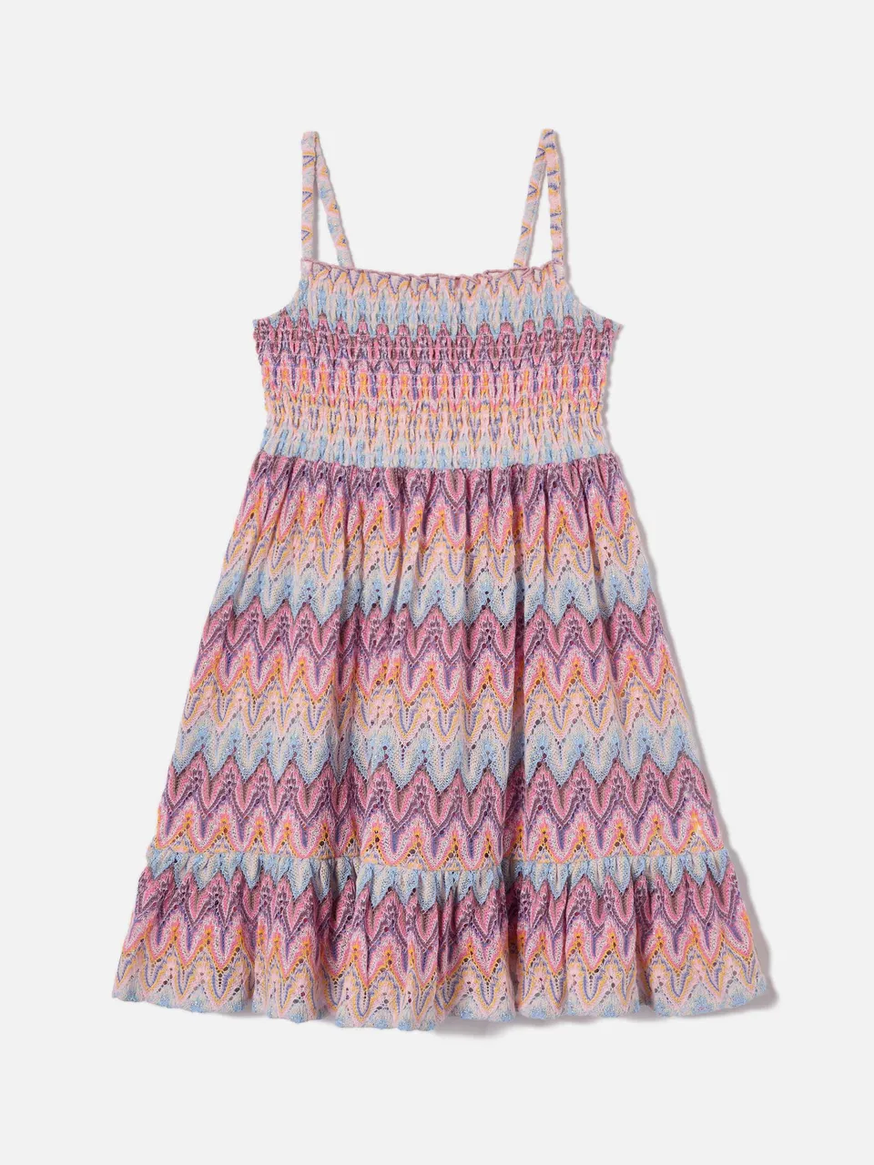 mc2-saint-barth-miki-abito-prendisole-bambina-rosa-fiamma-pastello-raschel image 1