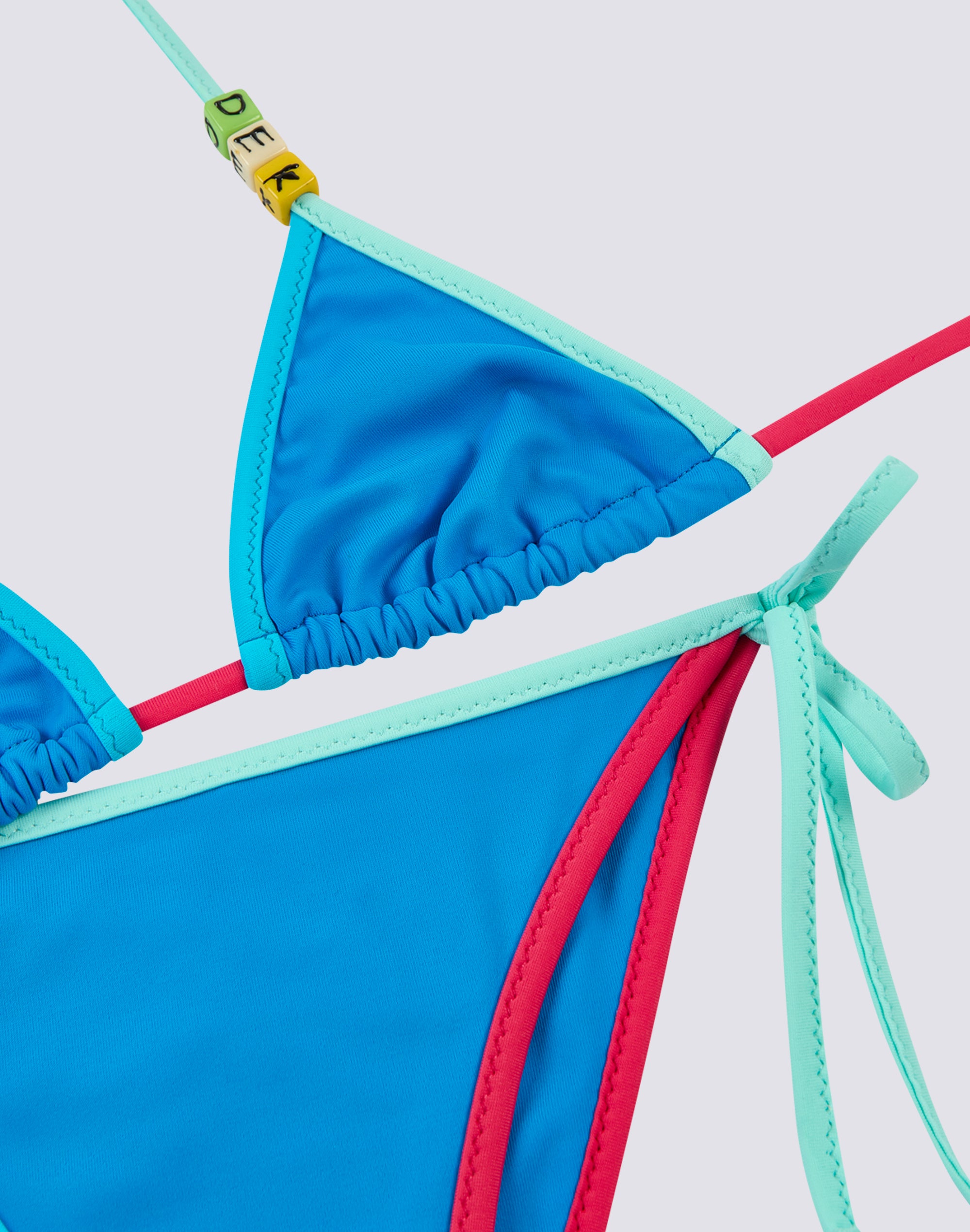 sundek-mini-bikini-bambina-triangolo-con-laccetti-e-piping image 2
