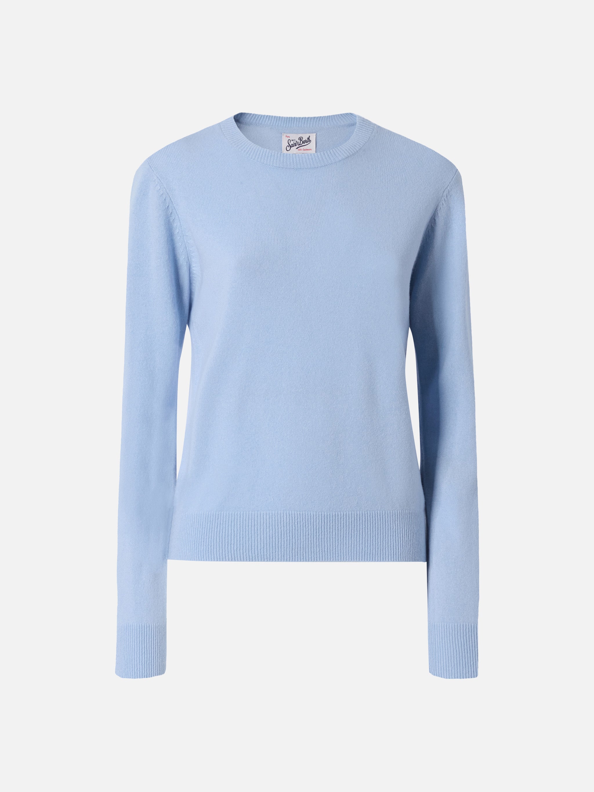 mc2-saint-barth-maglione-sorbonne-donna-in-100-cashmere-azzurro image 5