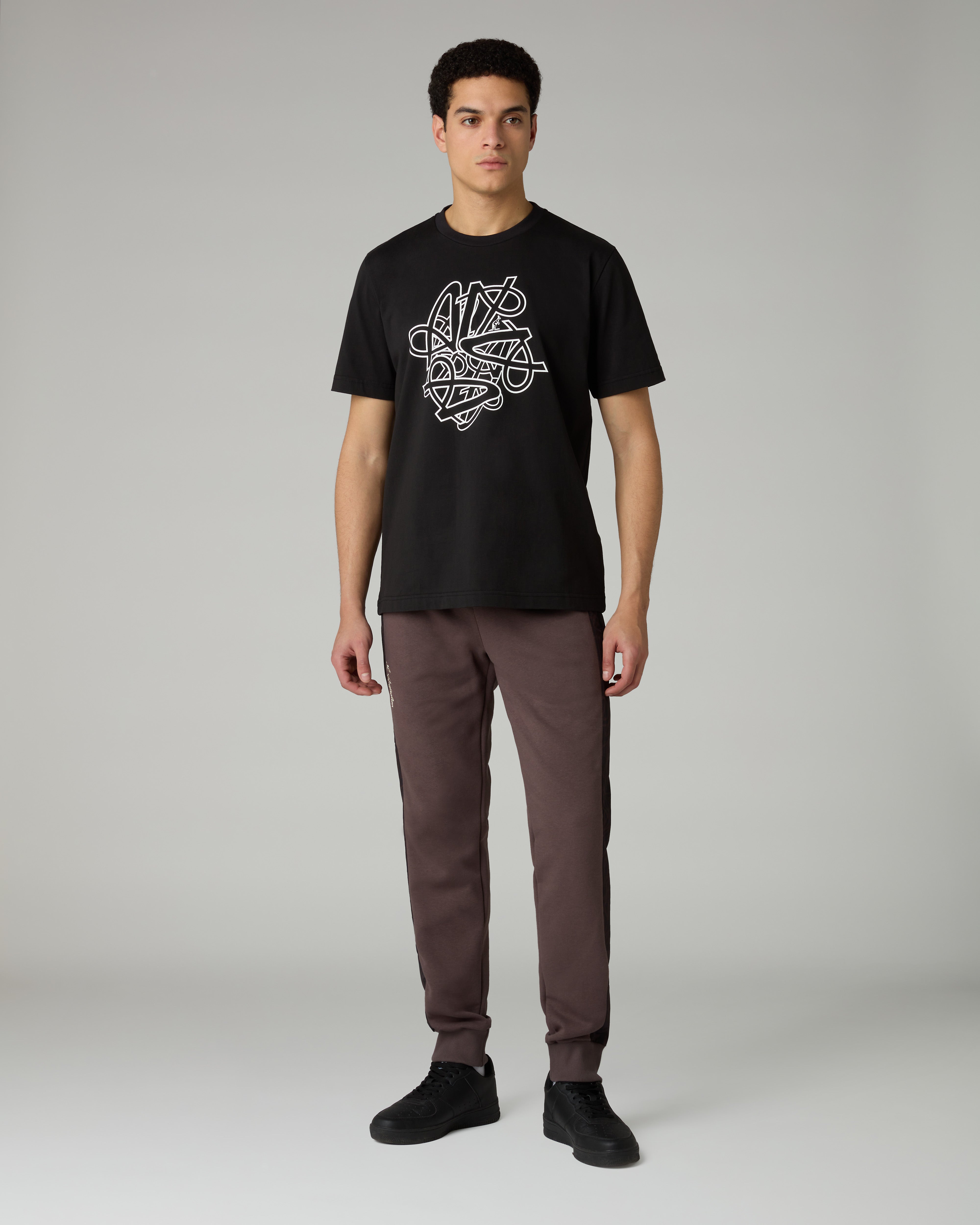australian-spin-t-shirt-nera-maglietta-cotone-regular-fit image 2