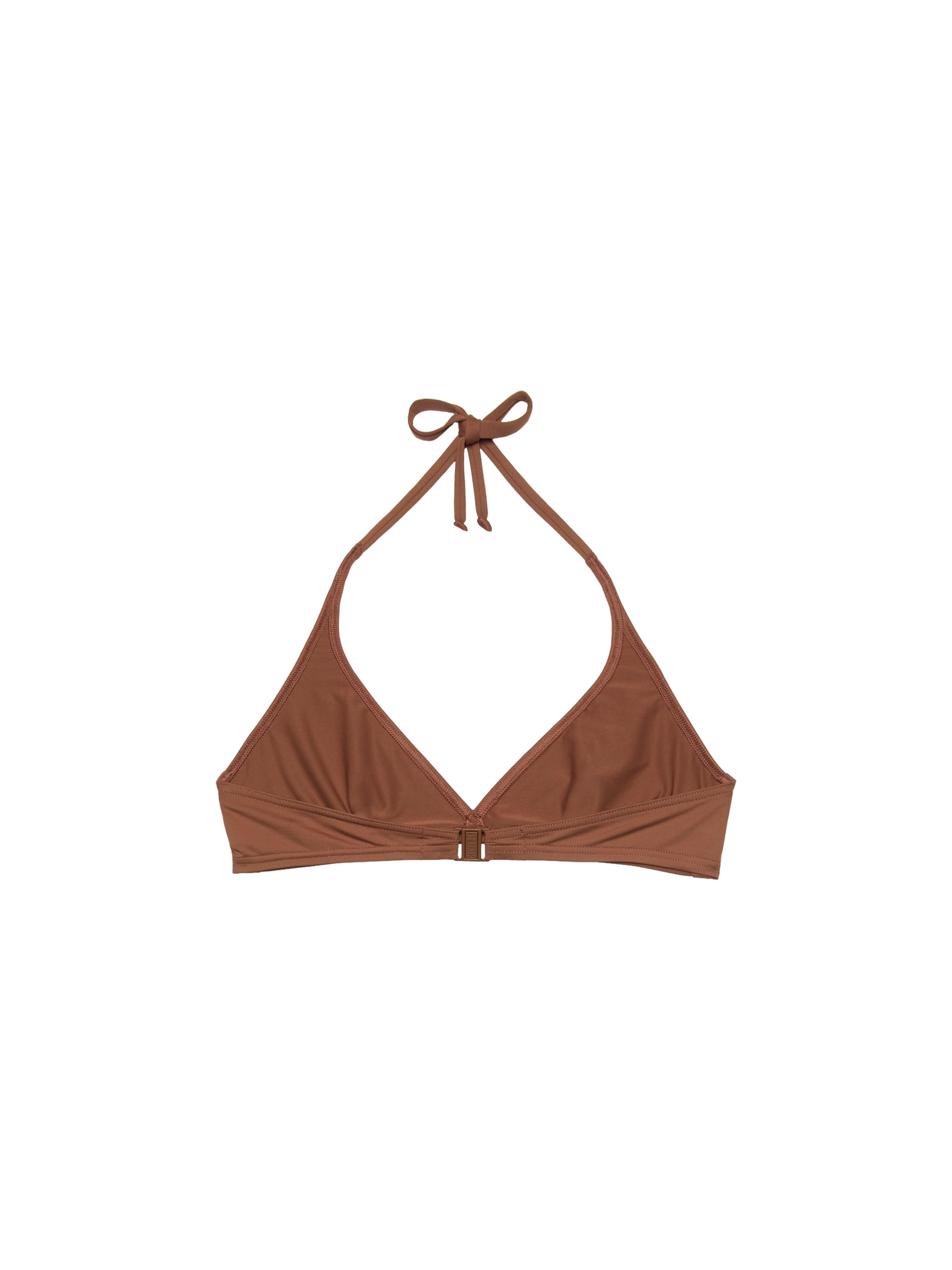 mc2-saint-barth-top-bralette-donna-gaia-triangolo-marrone image 3