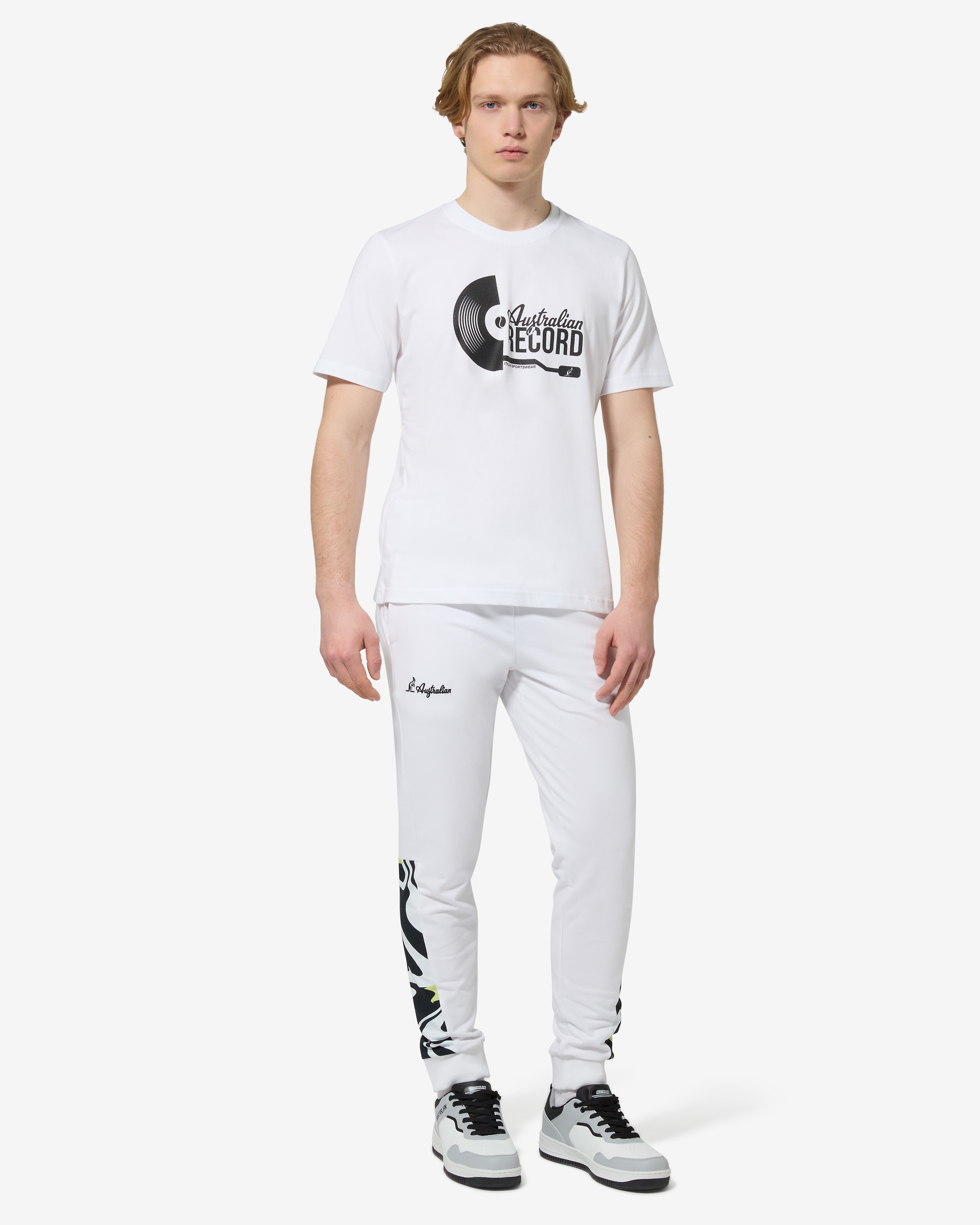 australian-vinyl-track-pant-bianco-con-stampa-digitale-made-in-italy image 2