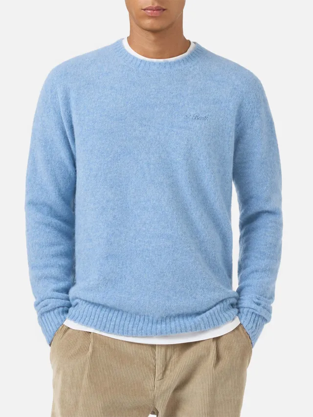 mc2-saint-barth-maglione-regent-girocollo-in-alpaca-stretch-azzurro-uomo image 1