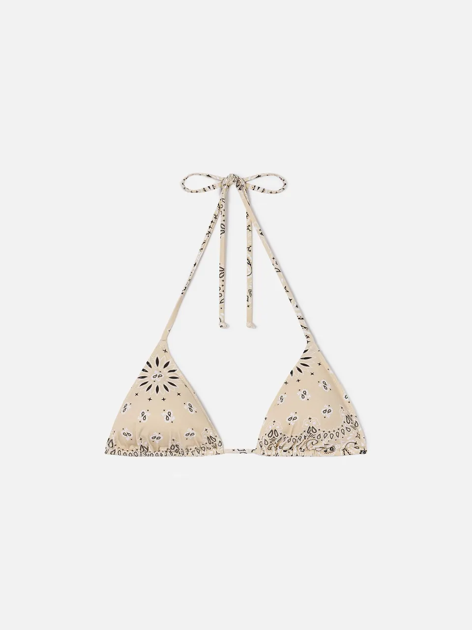 mc2-saint-barth-leah-top-bikini-triangolo-stampa-bandana-beige-donna image 1