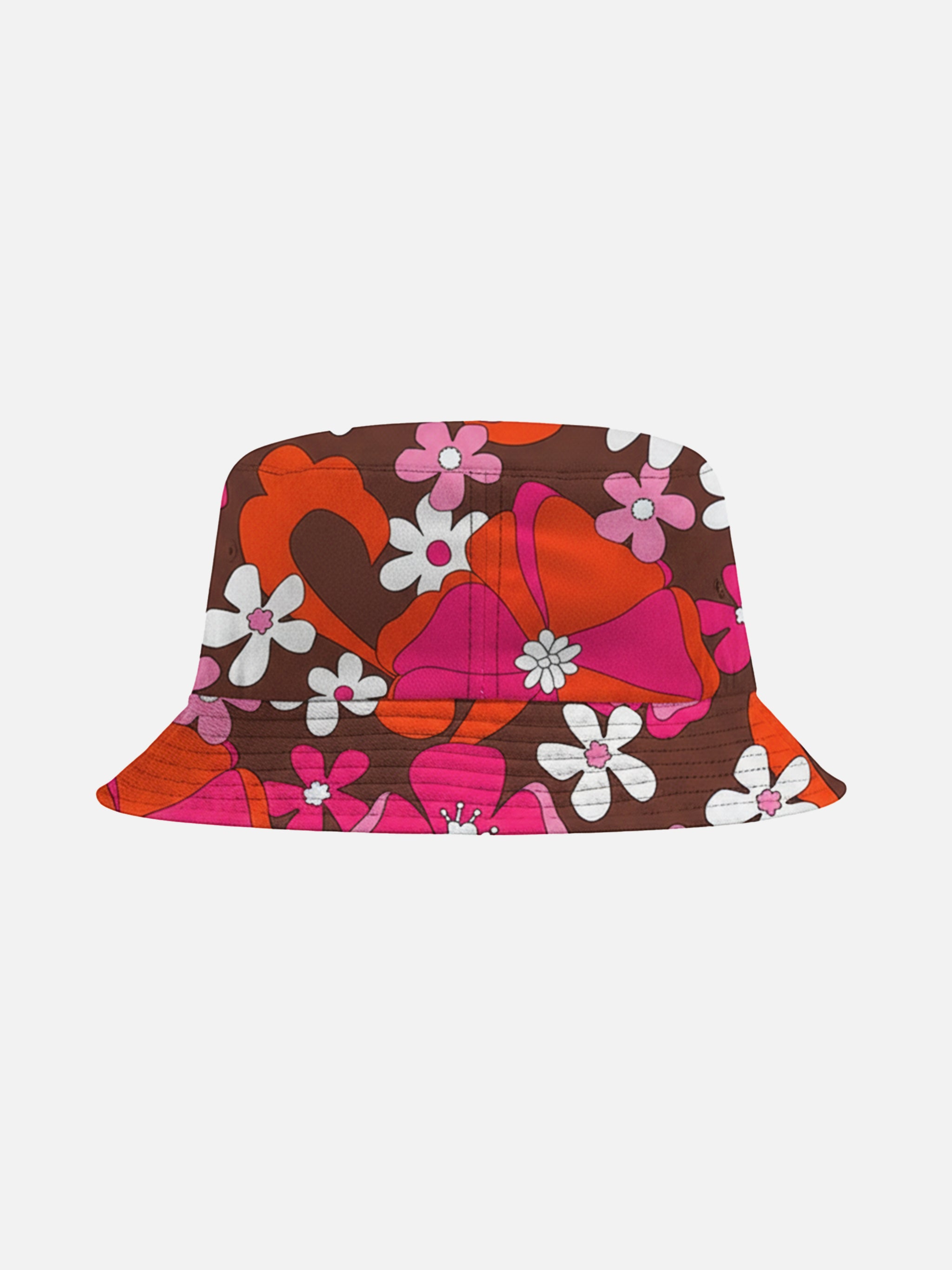 mc2-saint-barth-cappello-pescatore-floreale-cotone-marrone image 2