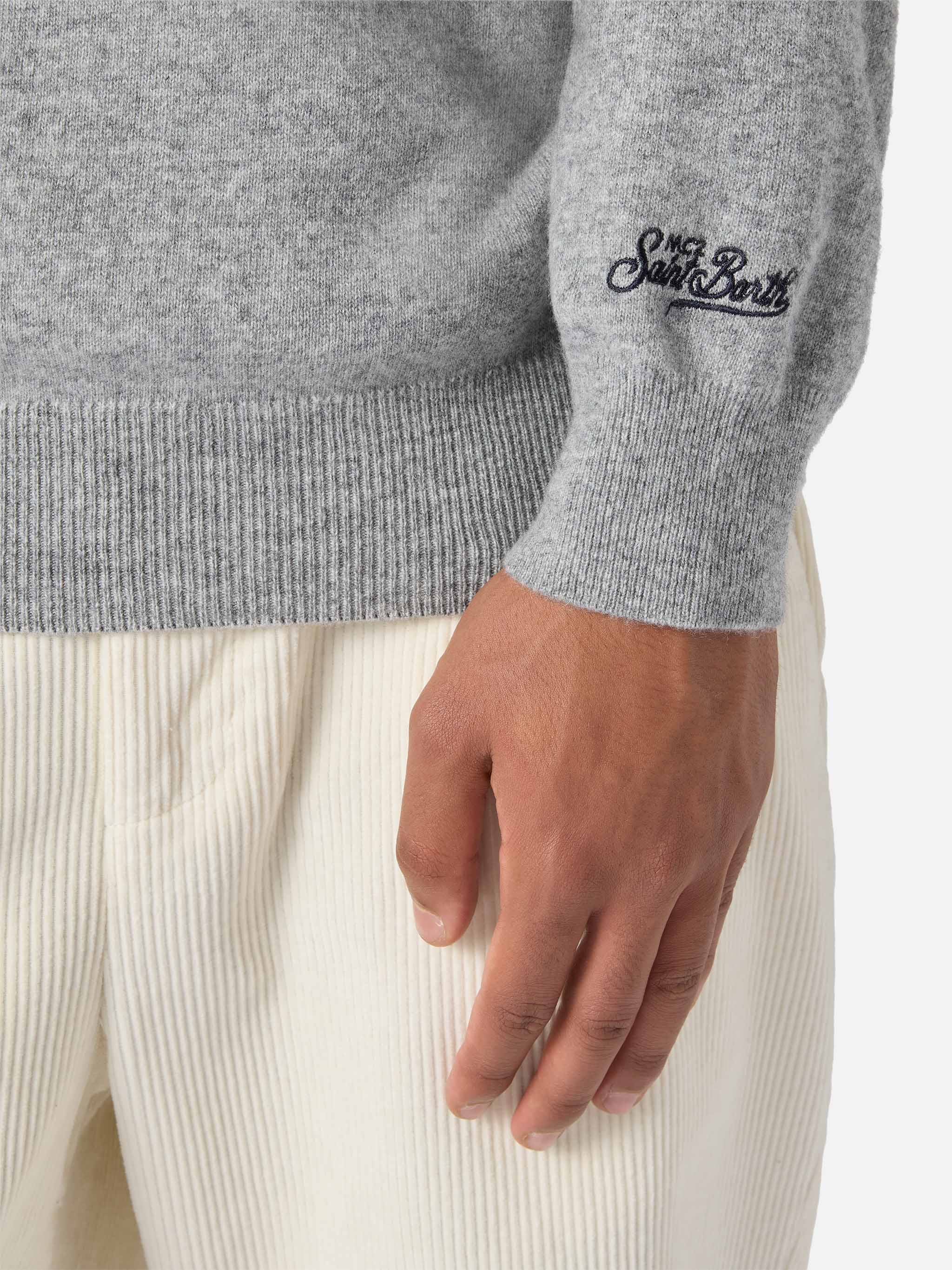 mc2-saint-barth-heron-light-maglione-girocollo-grigio-melange-e-io-pagooo-yuppie image 3