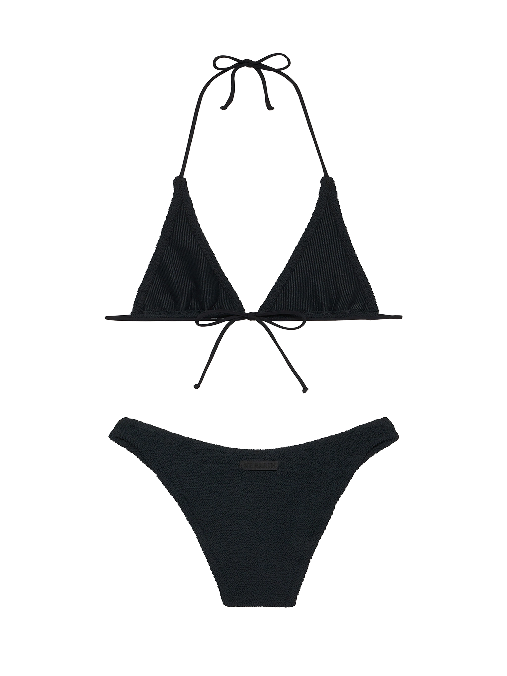 mc2-saint-barth-guiana-elise-bikini-triangolo-crinkle-nero image 3