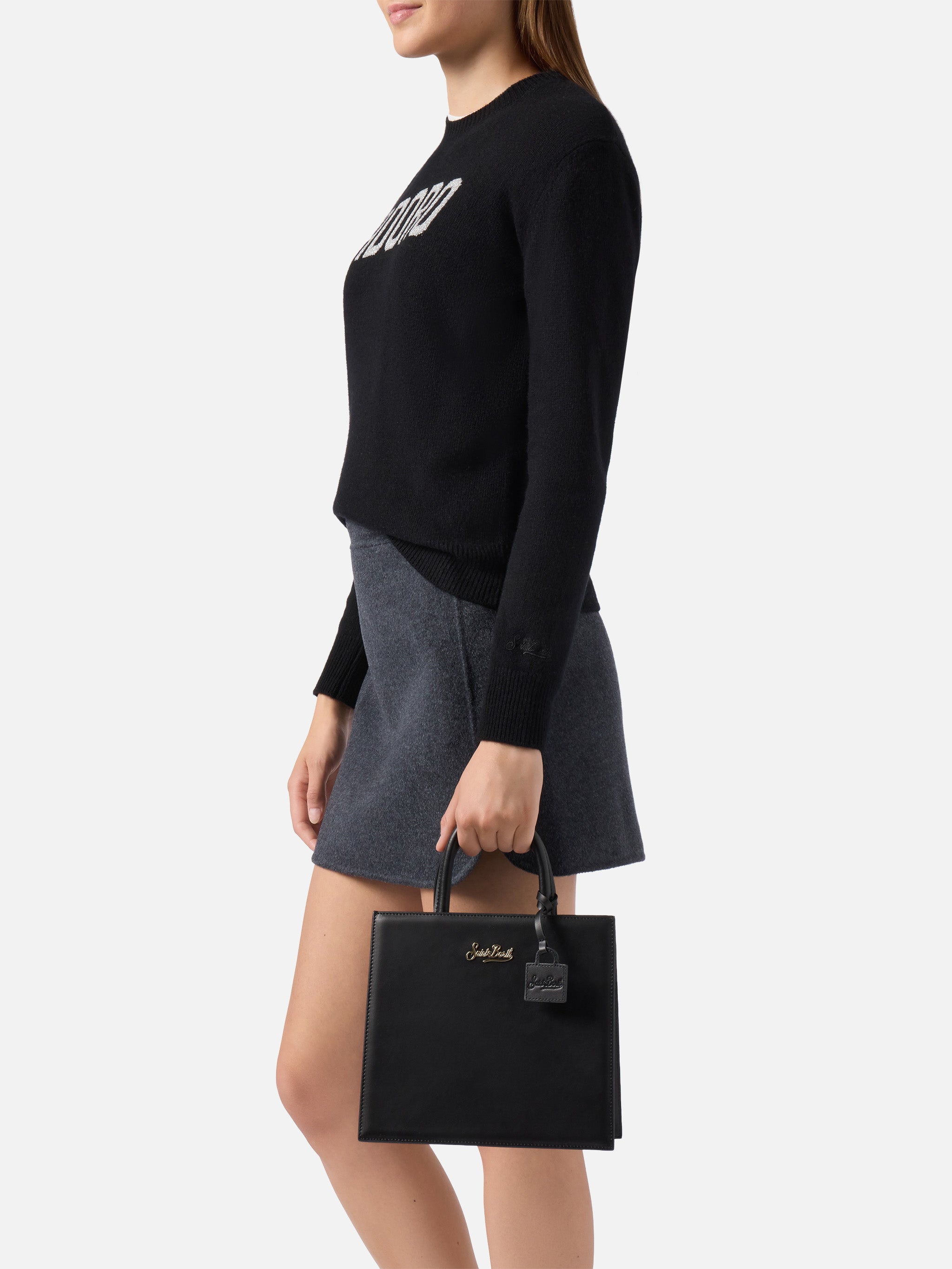 mc2-saint-barth-shop-bag-midi-borsa-in-pelle-nera-con-tracolla image 2