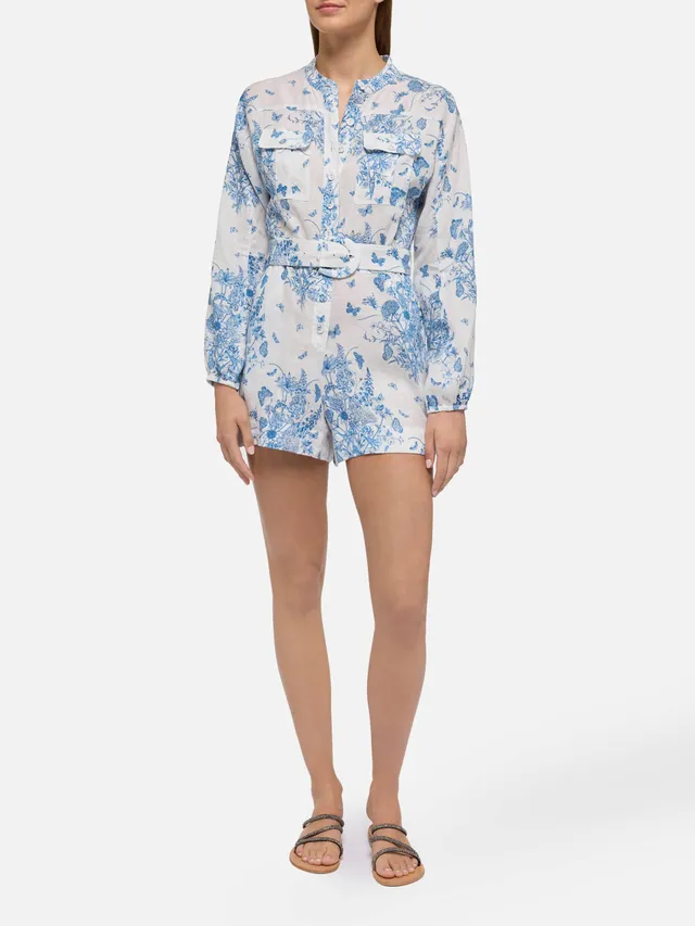 mc2-saint-barth-tuta-corta-hanniel-in-lino-blu-stampa-butterfly-toile-de-jouy-co image 1