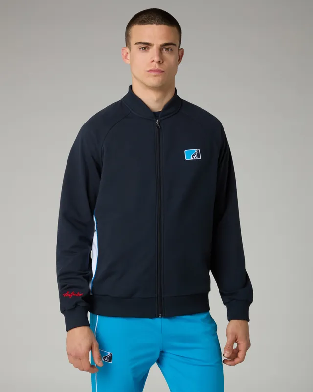 australian-league-track-jacket-in-felpa-blu-navy image 1
