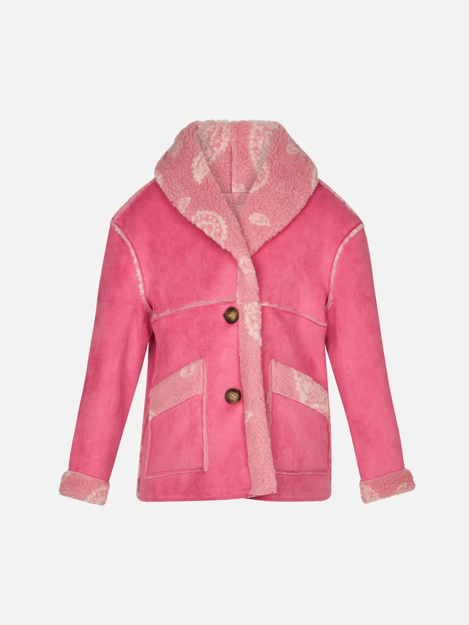 mc2-saint-barth-giubbotto-da-bambina-in-shearling-con-stampa-paisley image 1
