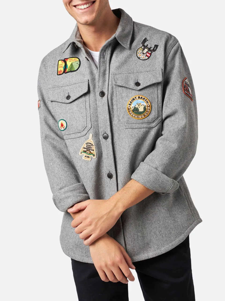 mc2-saint-barth-burton-camicia-overshirt-uomo-lana-grigio image 1
