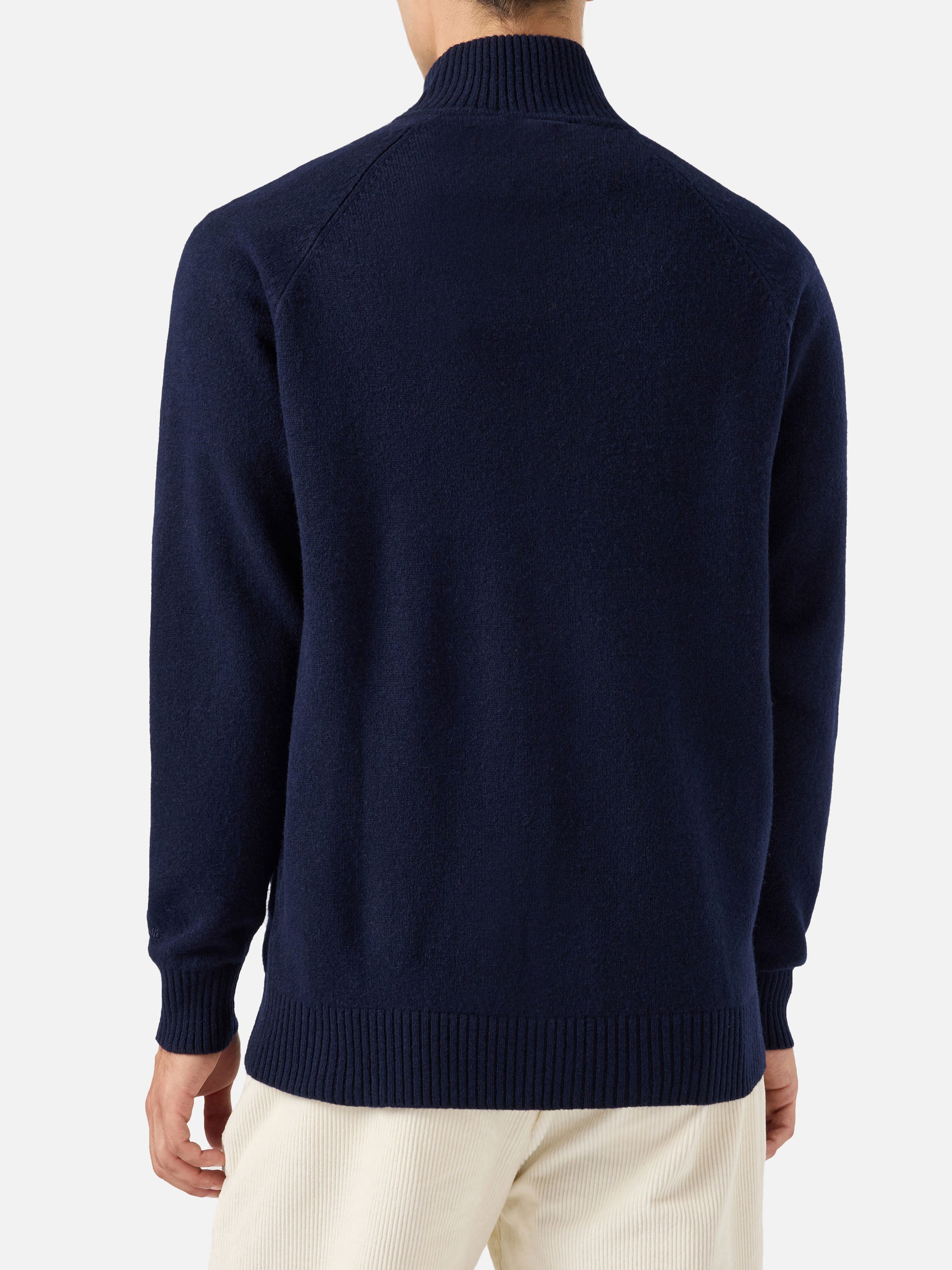 mc2-saint-barth-cardigan-galway-in-100-lambswool-blu-notte image 3