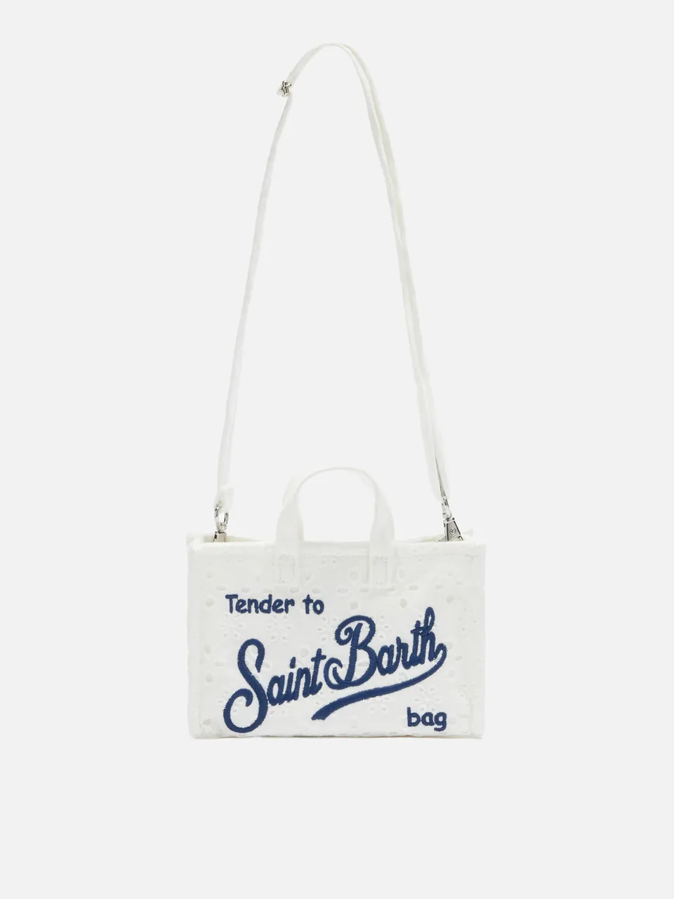 mc2-saint-barth-borsa-phone-micro-sangallo-bianca-con-logo-ricamato image 1