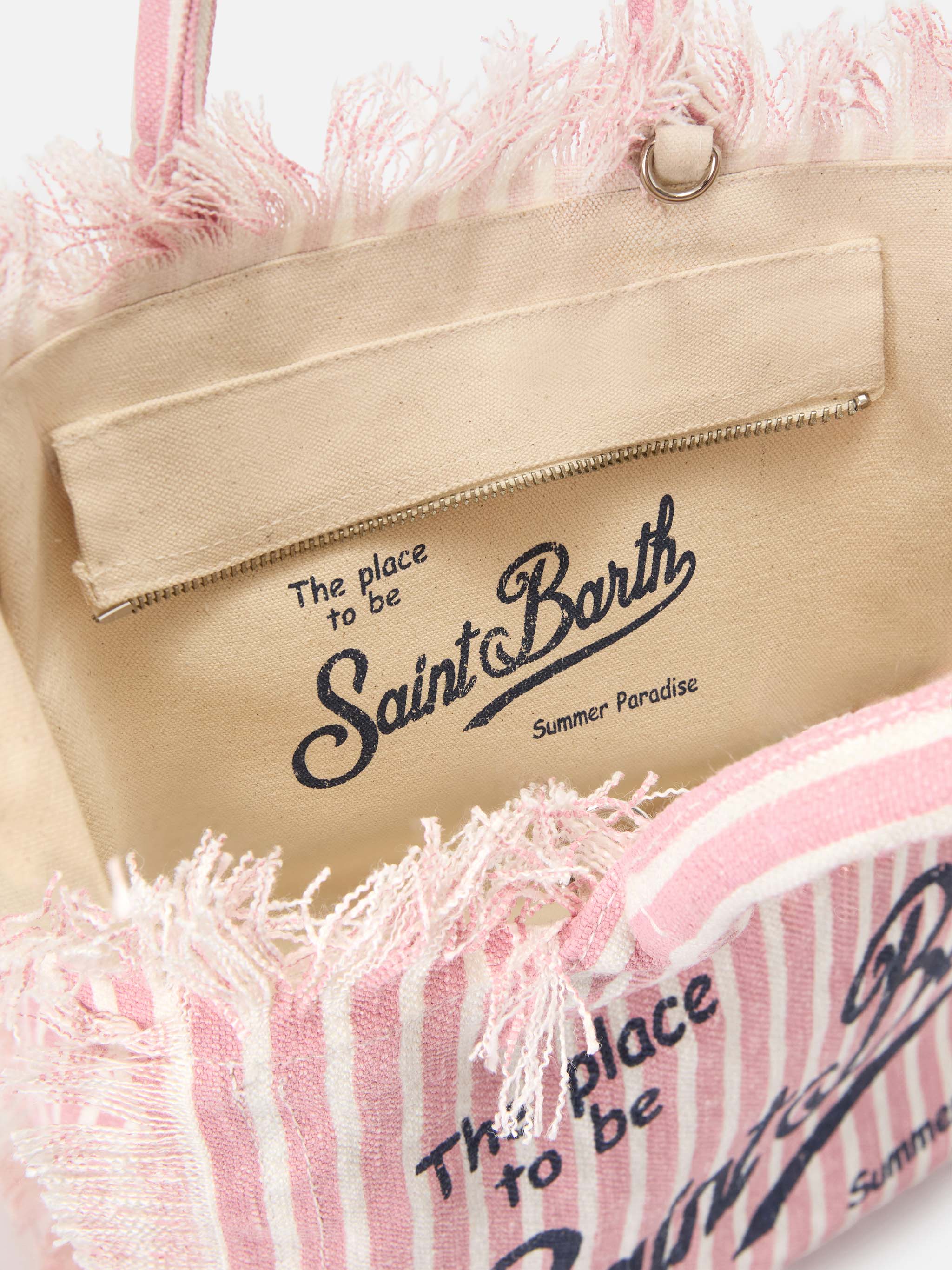 mc2-saint-barth-colette-borsa-in-lino-a-righe-rosa-e-bianche image 4