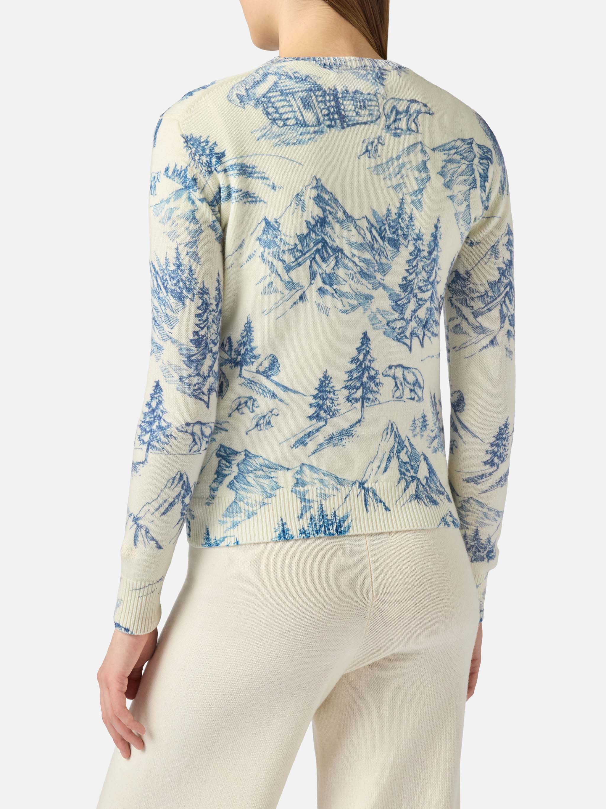 maglia-new-queen-mc2-saint-barth-in-jacquard-stampa-toile-de-jouy-bianco image 3